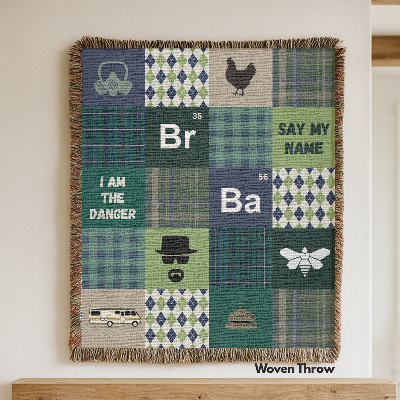 Heisenberg Woven Blanket: Breaking Bad TV Show Inspired product thumbnail image Heisenberg Woven Blanket: Breaking Bad TV Show Inspired product thumbnail image