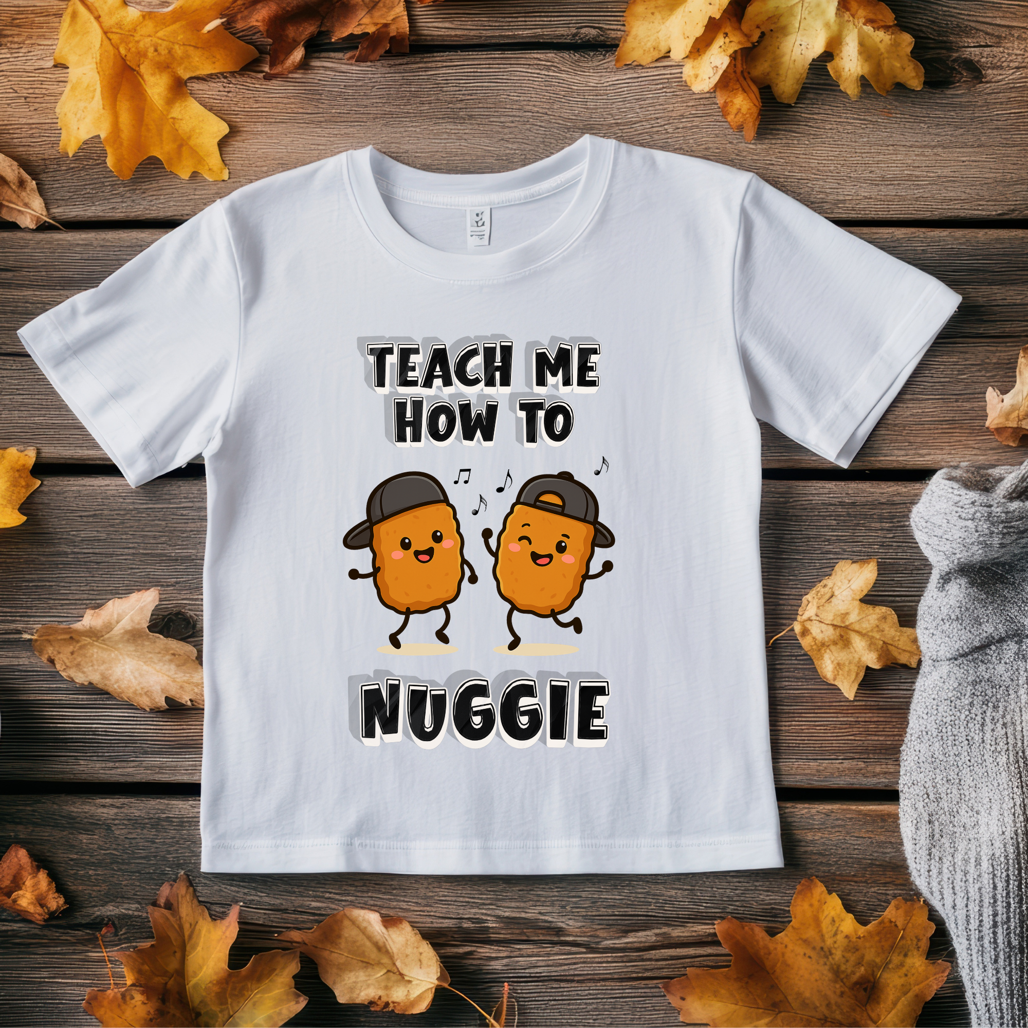 Toddler T-Shirt – "Teach Me How To Nuggie" Cute Nugget Dance Kids Tee product thumbnail image Toddler T-Shirt – "Teach Me How To Nuggie" Cute Nugget Dance Kids Tee product thumbnail image