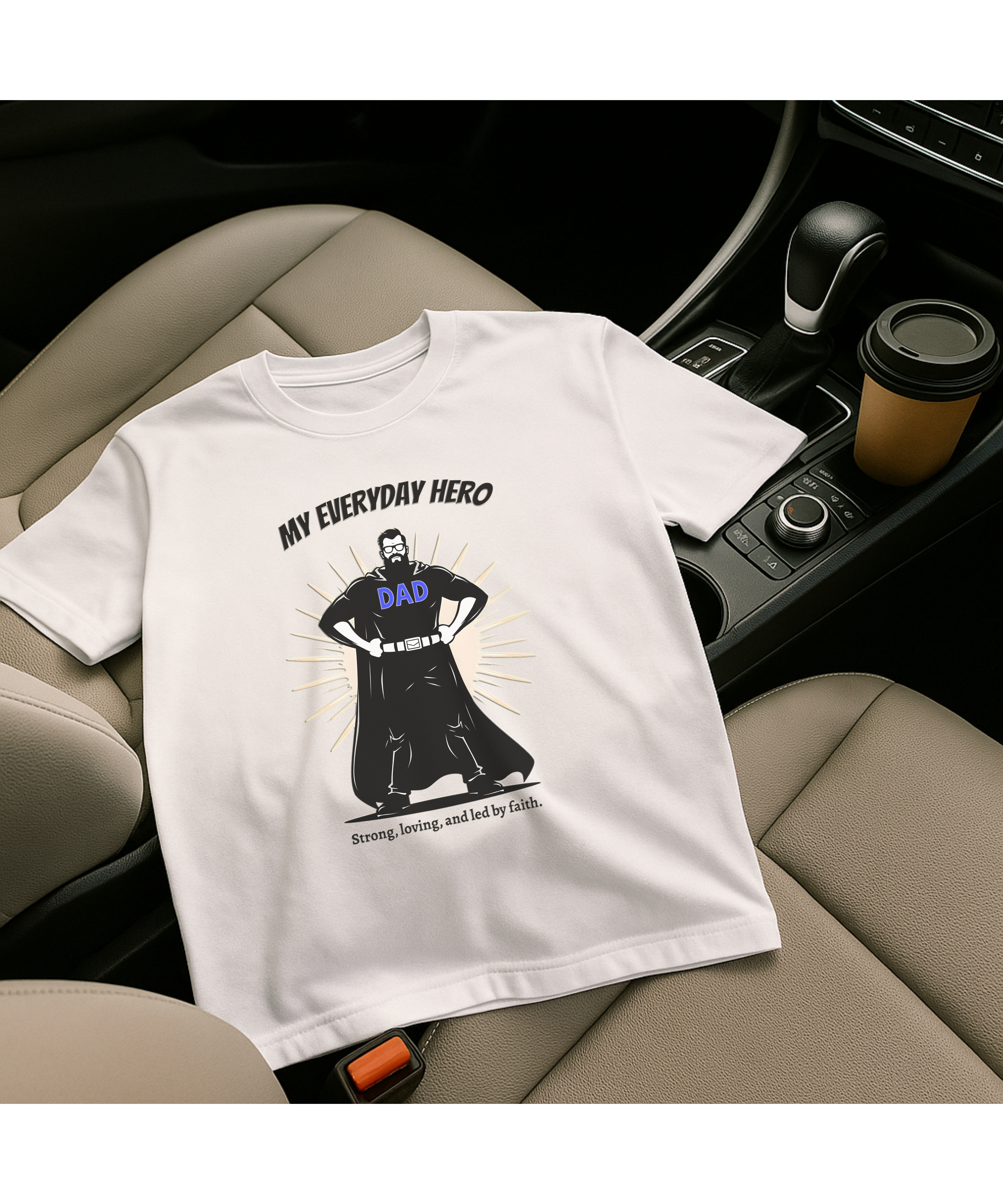 Dad My Everyday Hero Christian Dad T-Shirt — “My Everyday Hero” Faith-Inspired Shirt | Strong Father Bible Verse Tee | Christian Gifts for Dads | Best Dads Ever product thumbnail image Dad My Everyday Hero Christian Dad T-Shirt — “My Everyday Hero” Faith-Inspired Shirt | Strong Father Bible Verse Tee | Christian Gifts for Dads | Best Dads Ever product thumbnail image