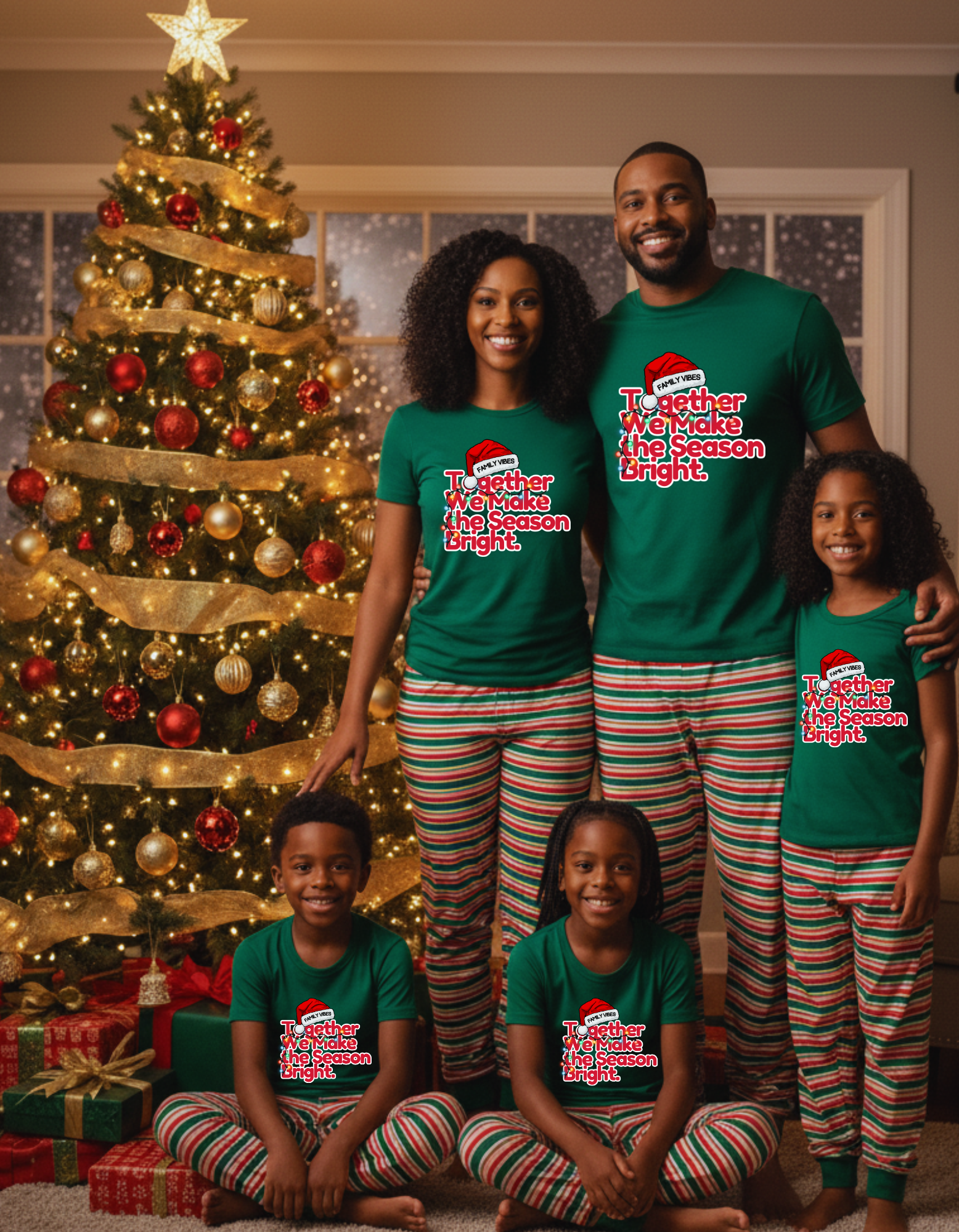 ADULT Matching Family Tee - Together We Make the Season Bright product thumbnail image ADULT Matching Family Tee - Together We Make the Season Bright product thumbnail image