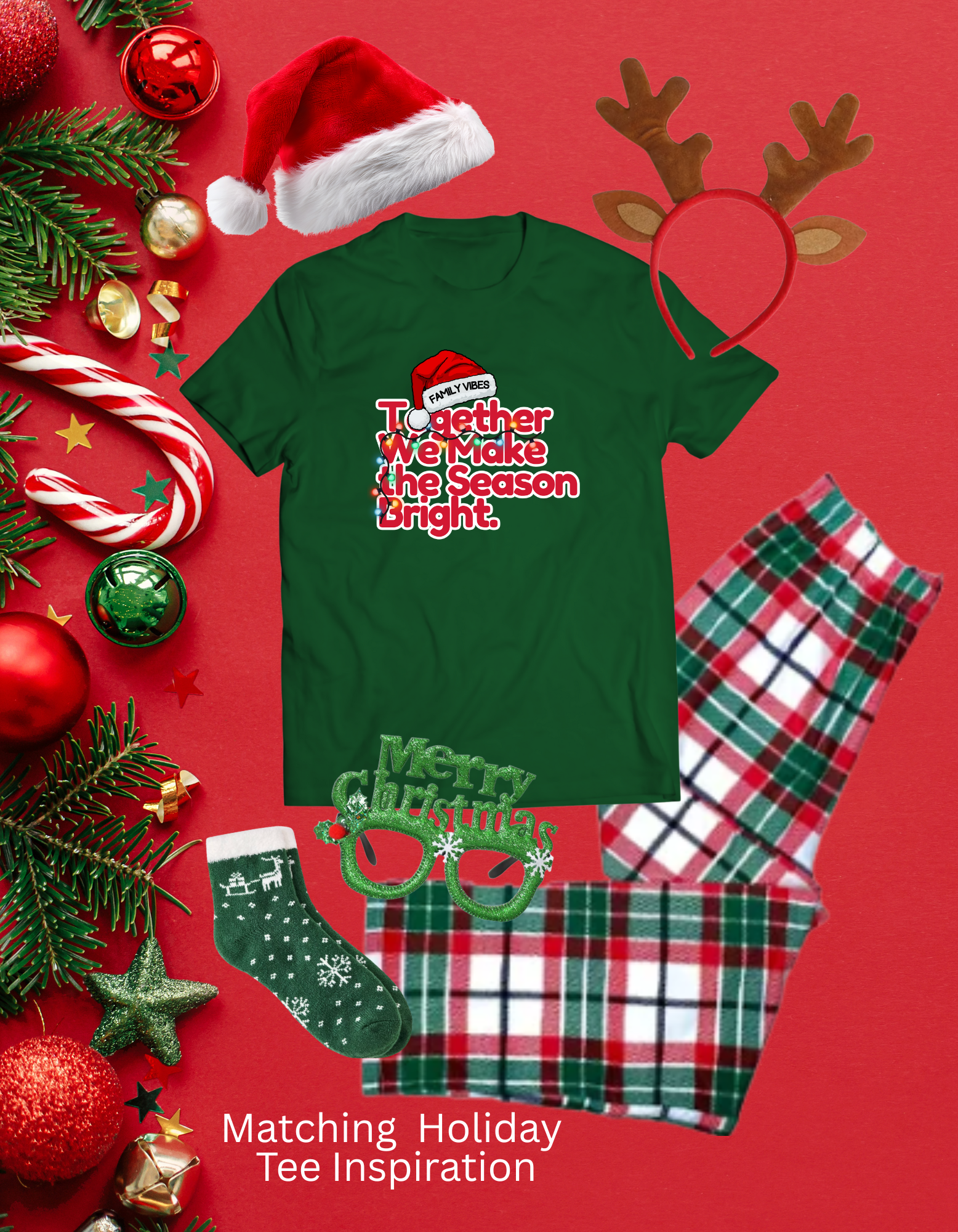 ADULT Matching Family Tee - Together We Make the Season Bright product thumbnail image ADULT Matching Family Tee - Together We Make the Season Bright product thumbnail image