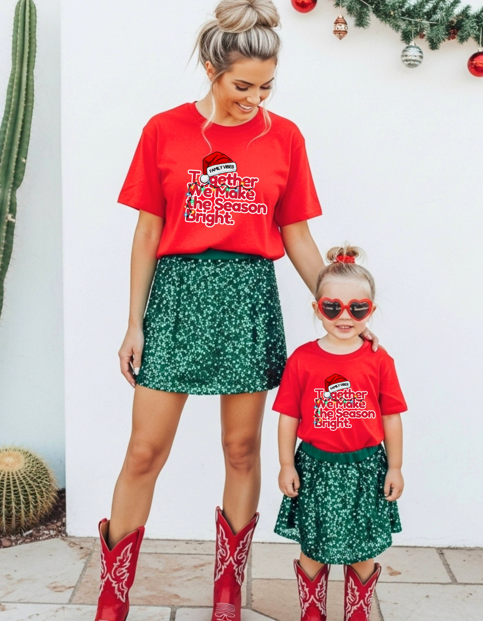 Matching Family KIDS Tee- Together We Make the Season Bright product thumbnail image Matching Family KIDS Tee- Together We Make the Season Bright product thumbnail image