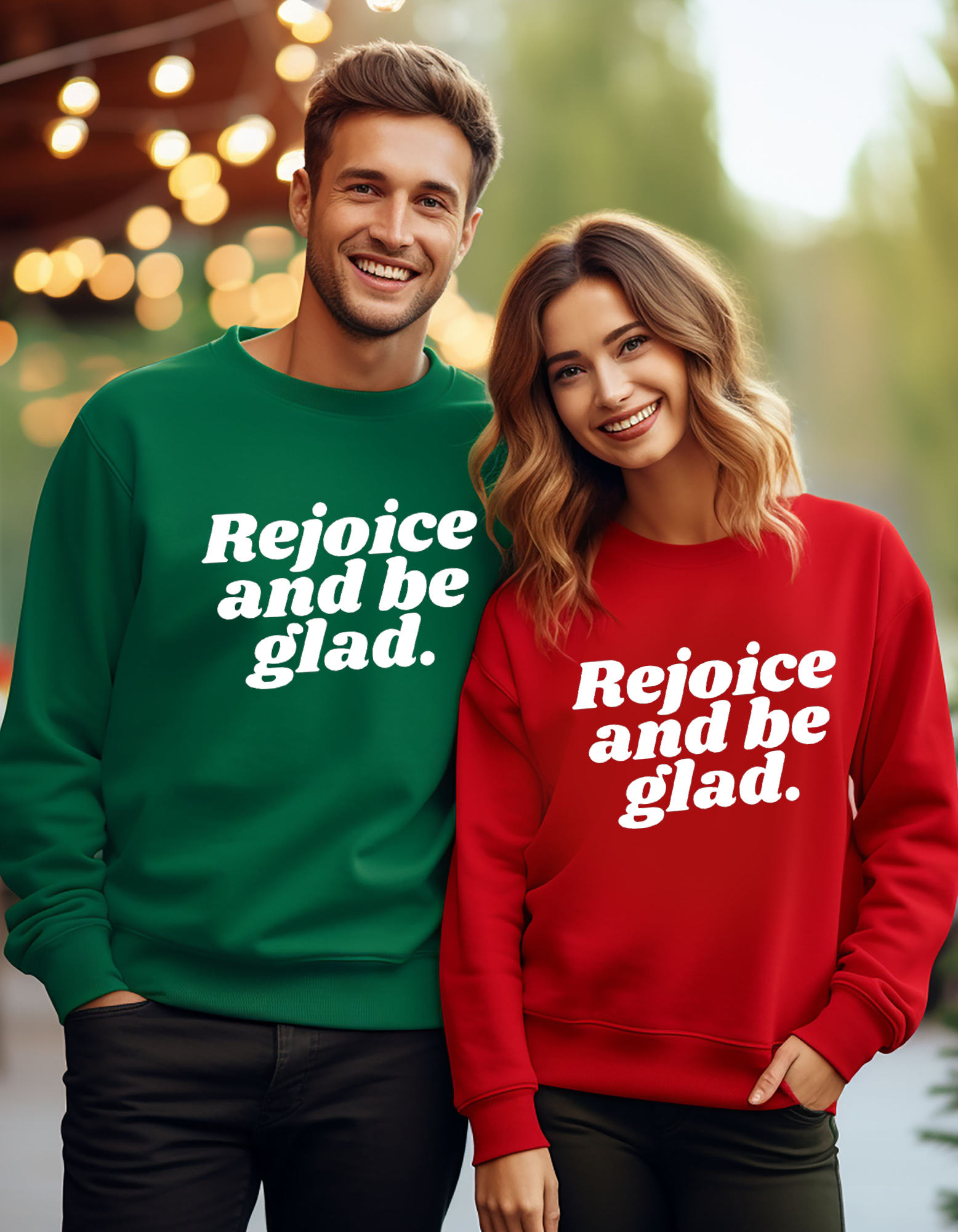 Rejoice and be glad — Unisex Holiday Sweatshirt Rejoice and be glad — Unisex Holiday Sweatshirt