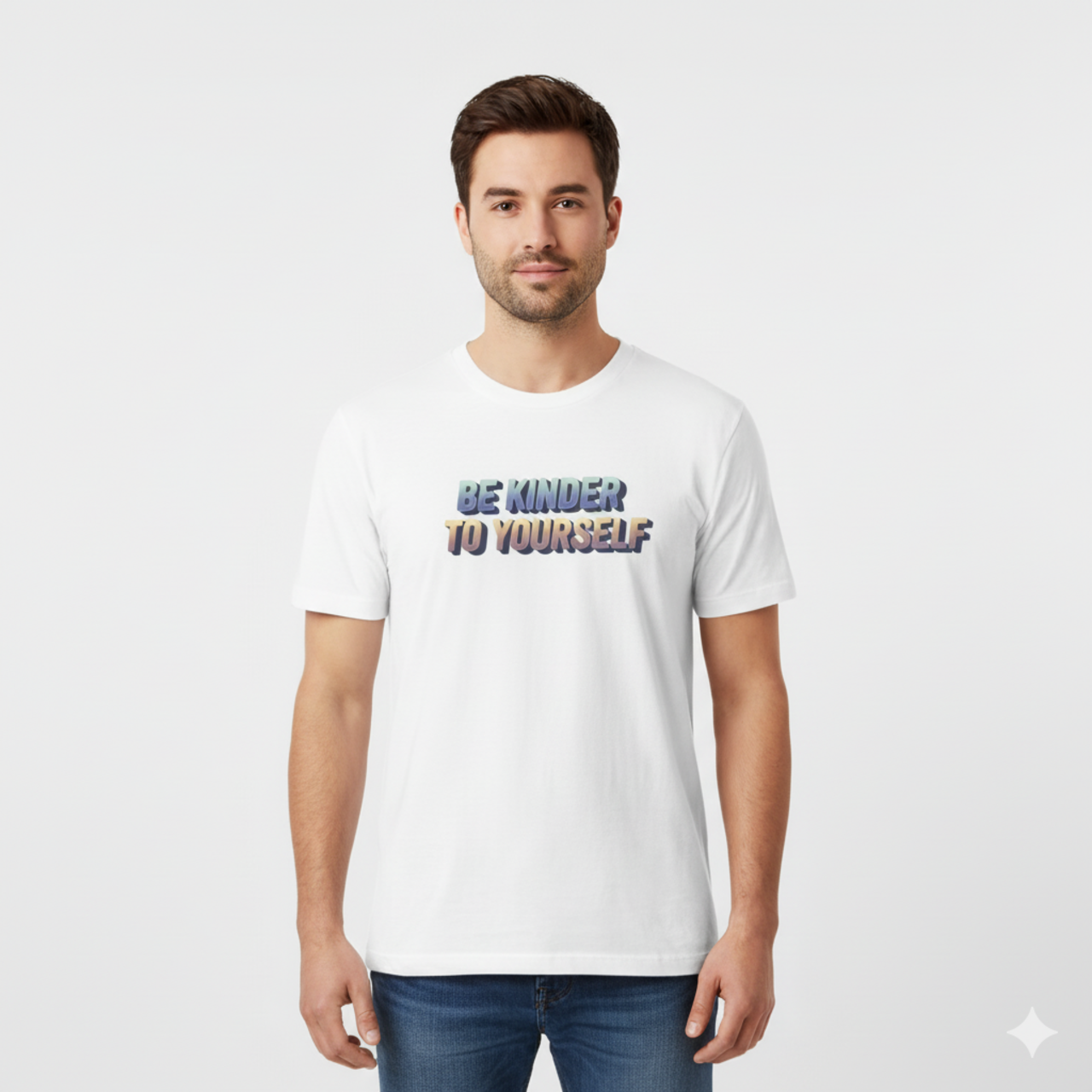 Be Kinder to Yourself T-Shirt — Positive Message Graphic Tee product thumbnail image Be Kinder to Yourself T-Shirt — Positive Message Graphic Tee product thumbnail image