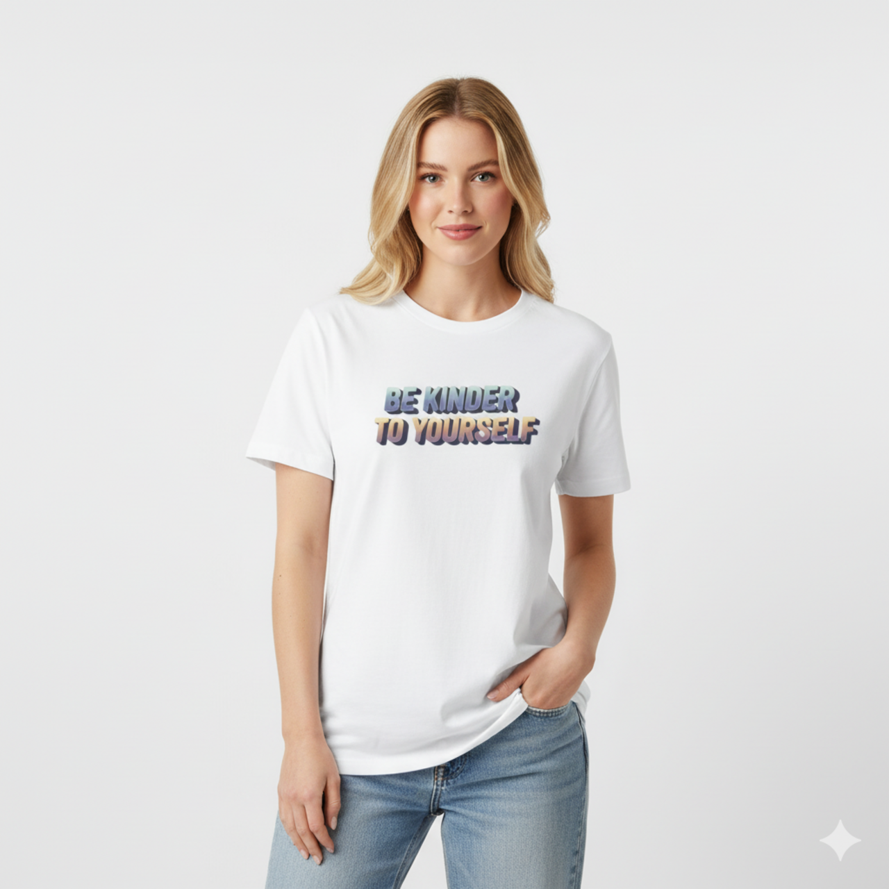 Be Kinder to Yourself T-Shirt — Positive Message Graphic Tee product thumbnail image Be Kinder to Yourself T-Shirt — Positive Message Graphic Tee product thumbnail image