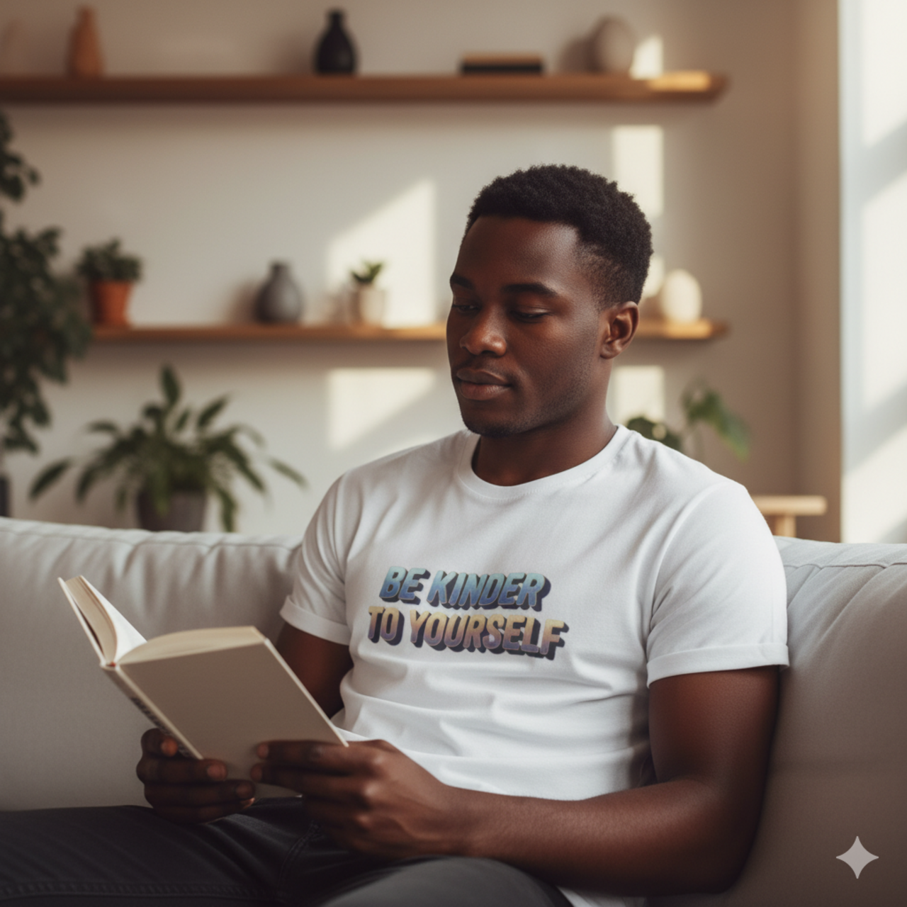 Be Kinder to Yourself T-Shirt — Positive Message Graphic Tee product thumbnail image Be Kinder to Yourself T-Shirt — Positive Message Graphic Tee product thumbnail image