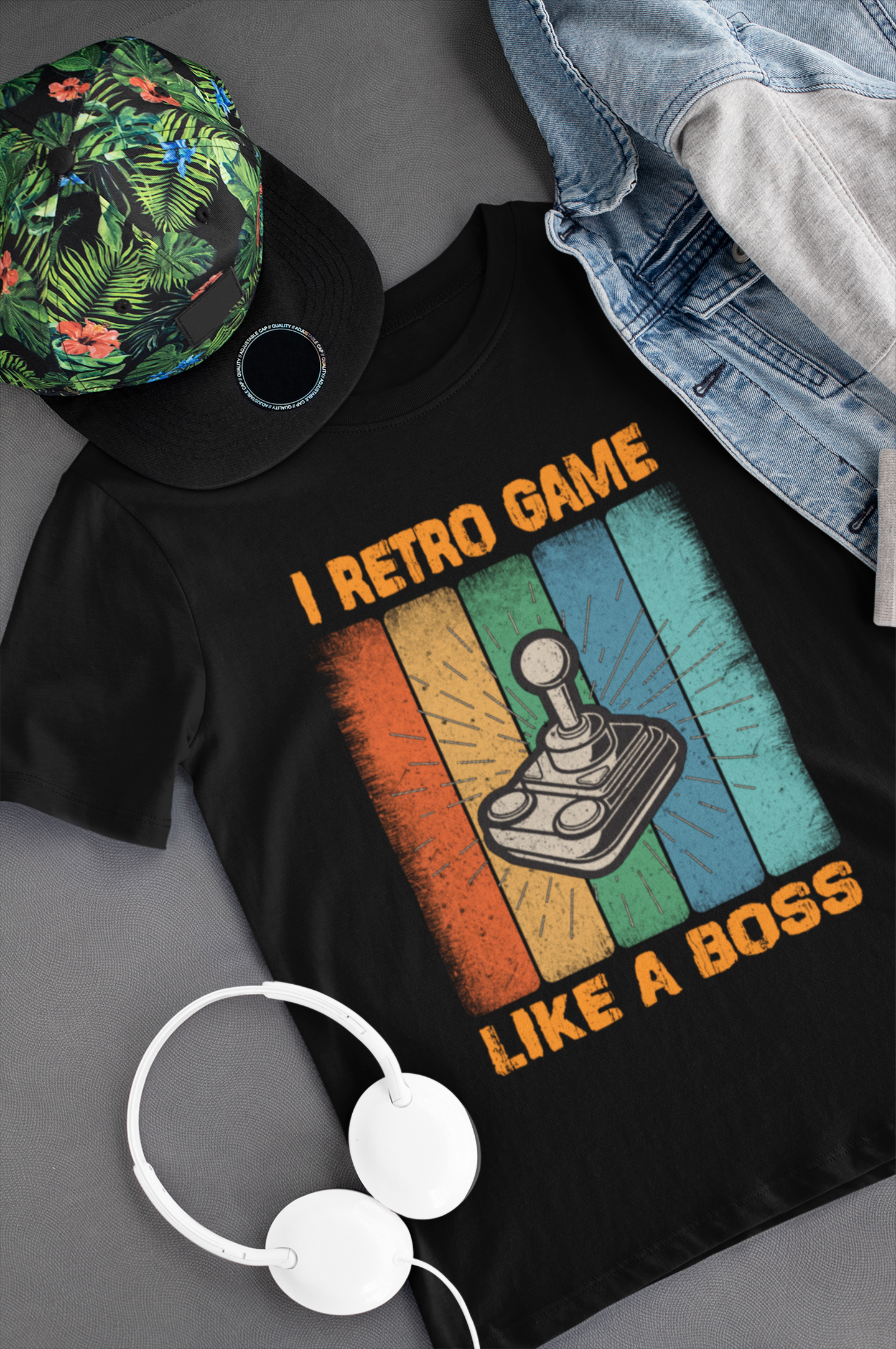 I Retro Game Like a Boss Shirt product thumbnail image I Retro Game Like a Boss Shirt product thumbnail image
