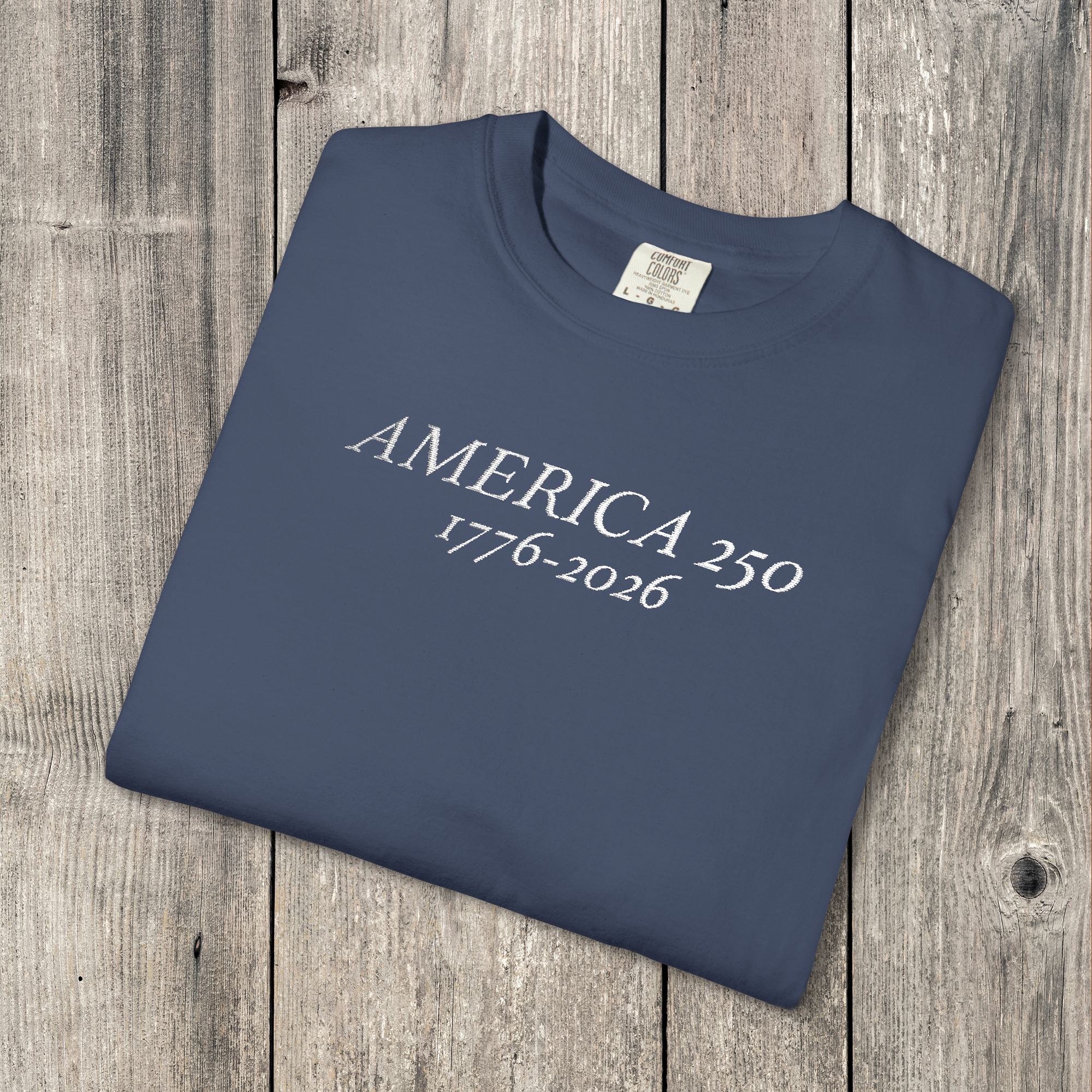 America 250 Embroidered T-Shirt | 1776-2026 Patriotic Tee product thumbnail image America 250 Embroidered T-Shirt | 1776-2026 Patriotic Tee product thumbnail image