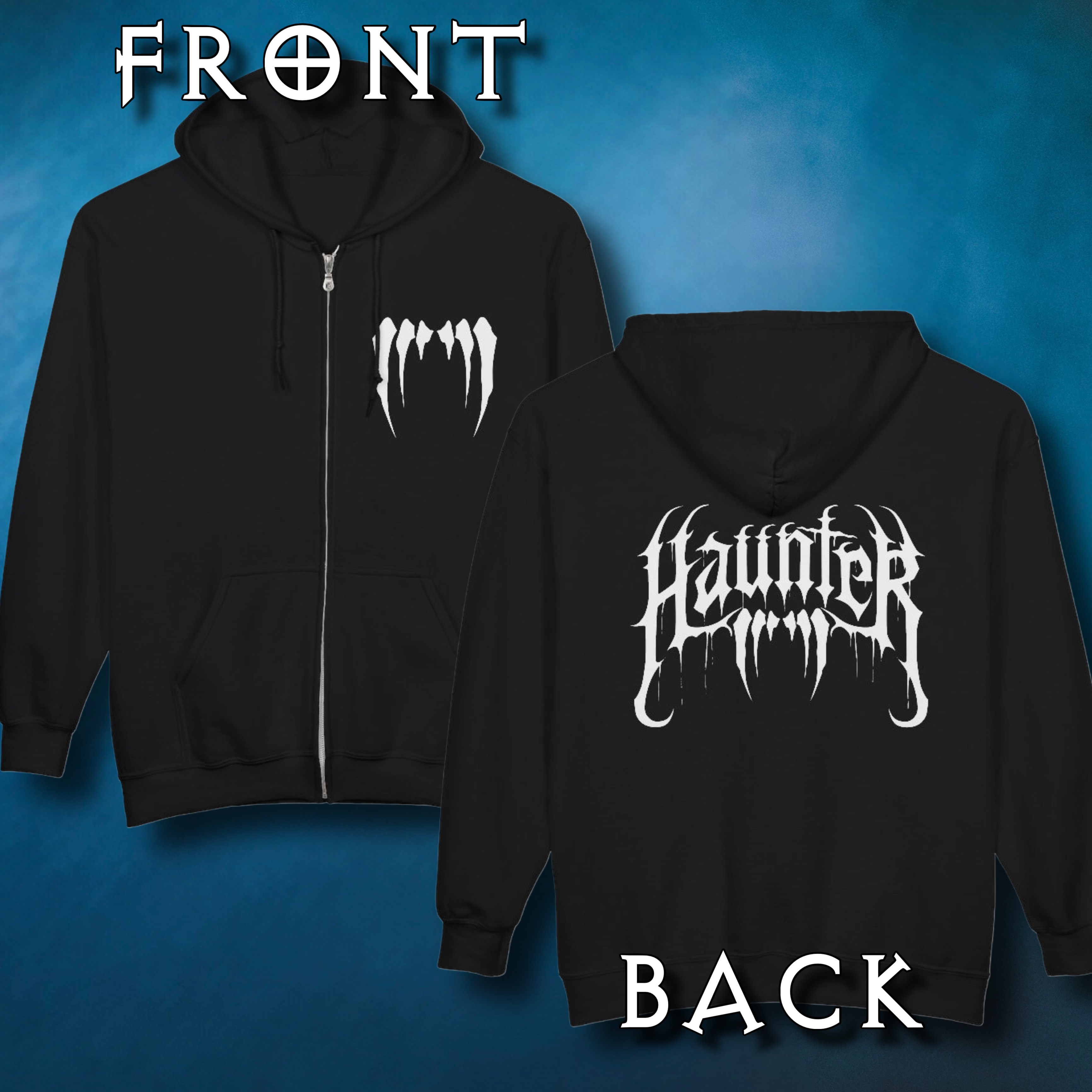 Fangs/Logo Zip-Up Hoodie