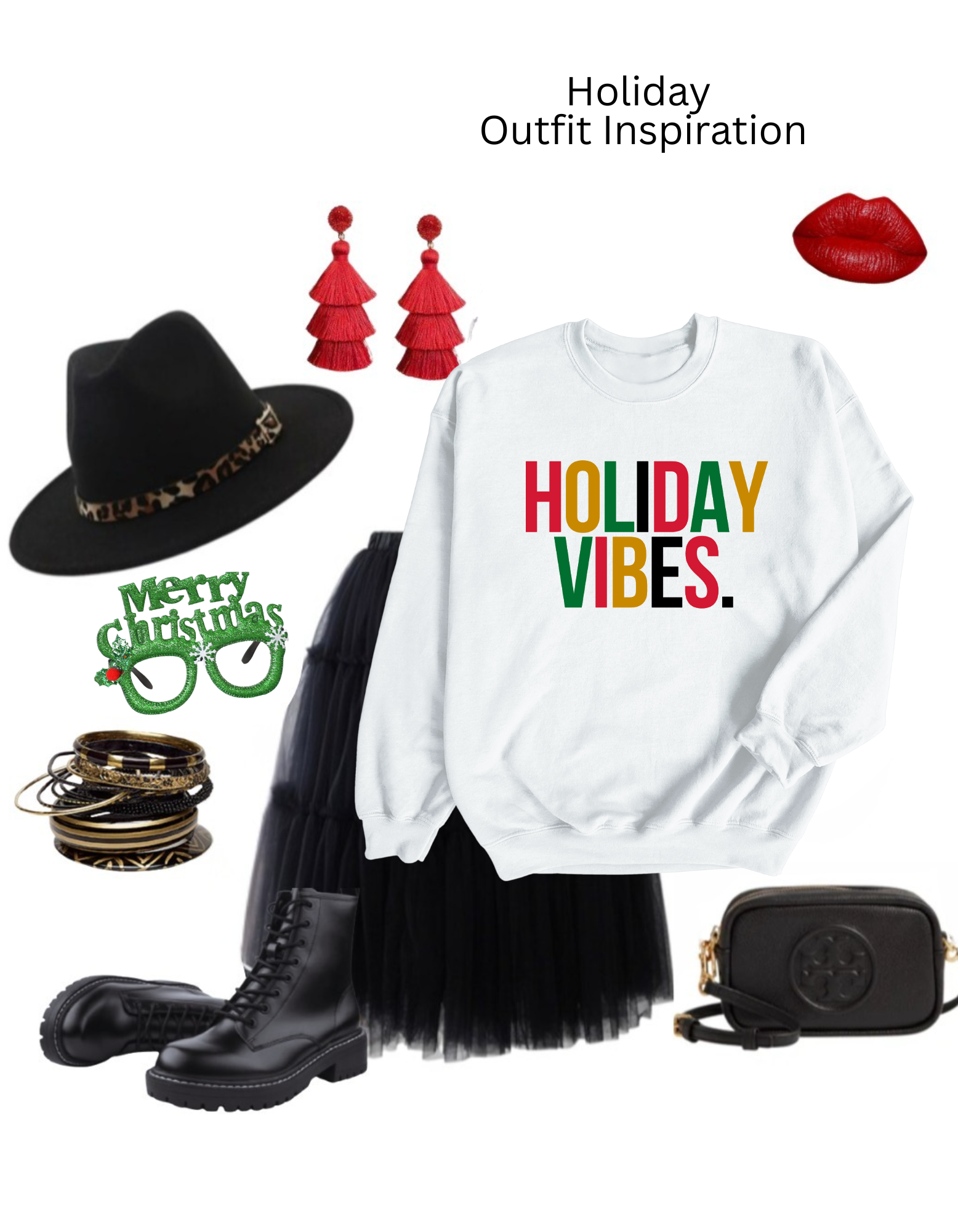 Holiday Vibes Sweatshirt- Unisex Seasonal Holiday Sweatshirt product thumbnail image Holiday Vibes Sweatshirt- Unisex Seasonal Holiday Sweatshirt product thumbnail image