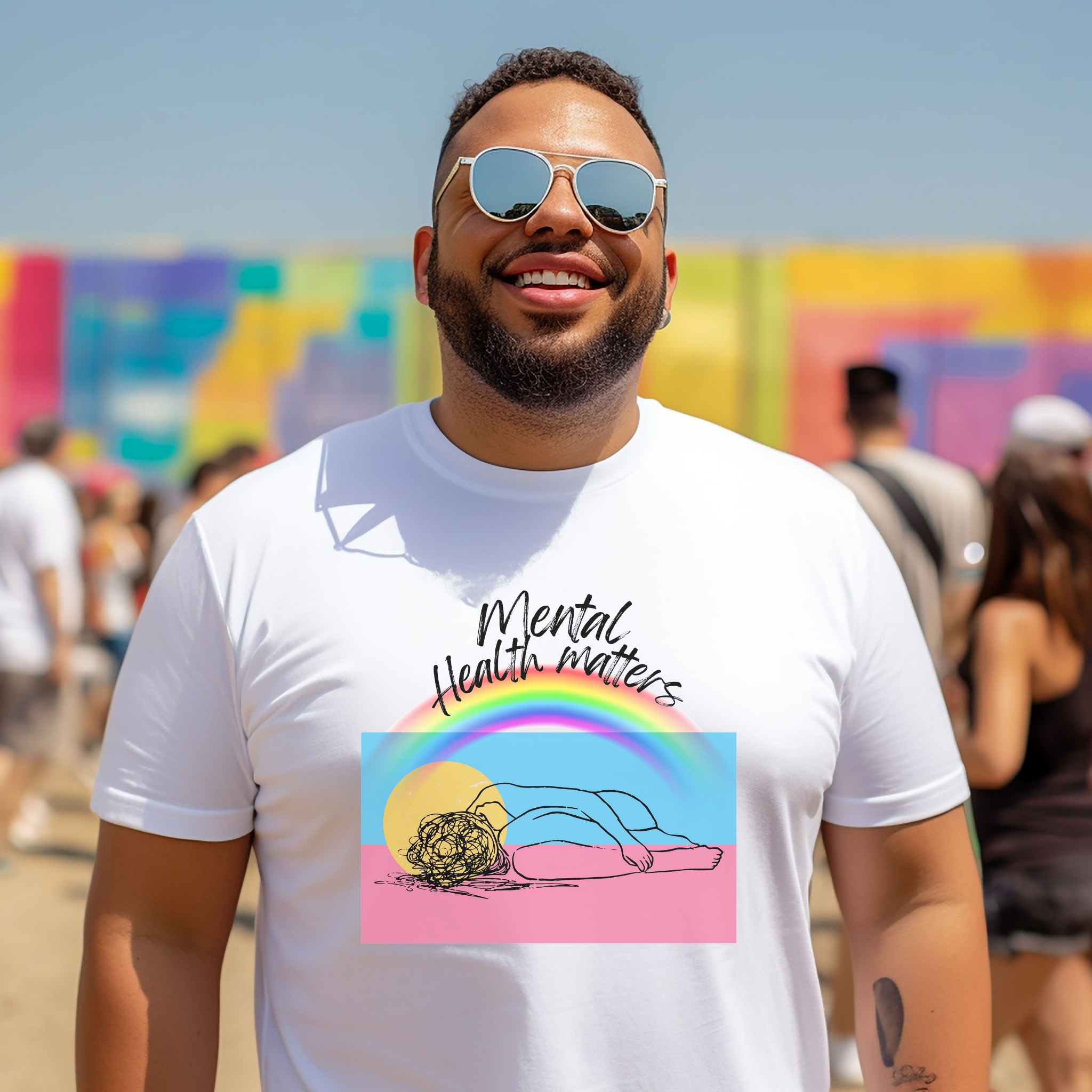 Ryker's Voice T-Shirt - Unisex Softstyle Tee for Wellness Awareness product thumbnail image