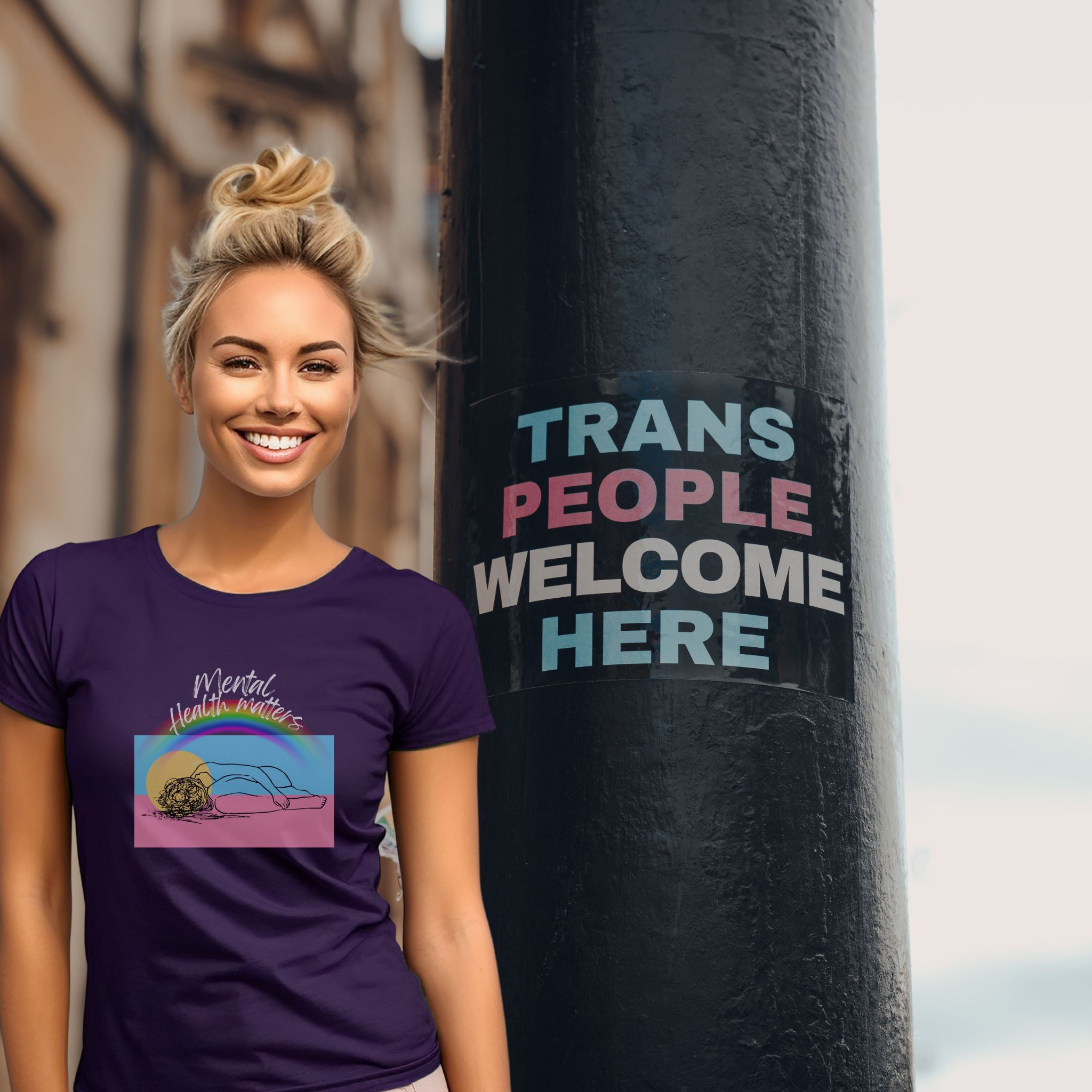 Ryker's Voice Unisex Ultra Cotton Tee - Self-Care Vibe, Perfect for Mental Health Awareness product thumbnail image