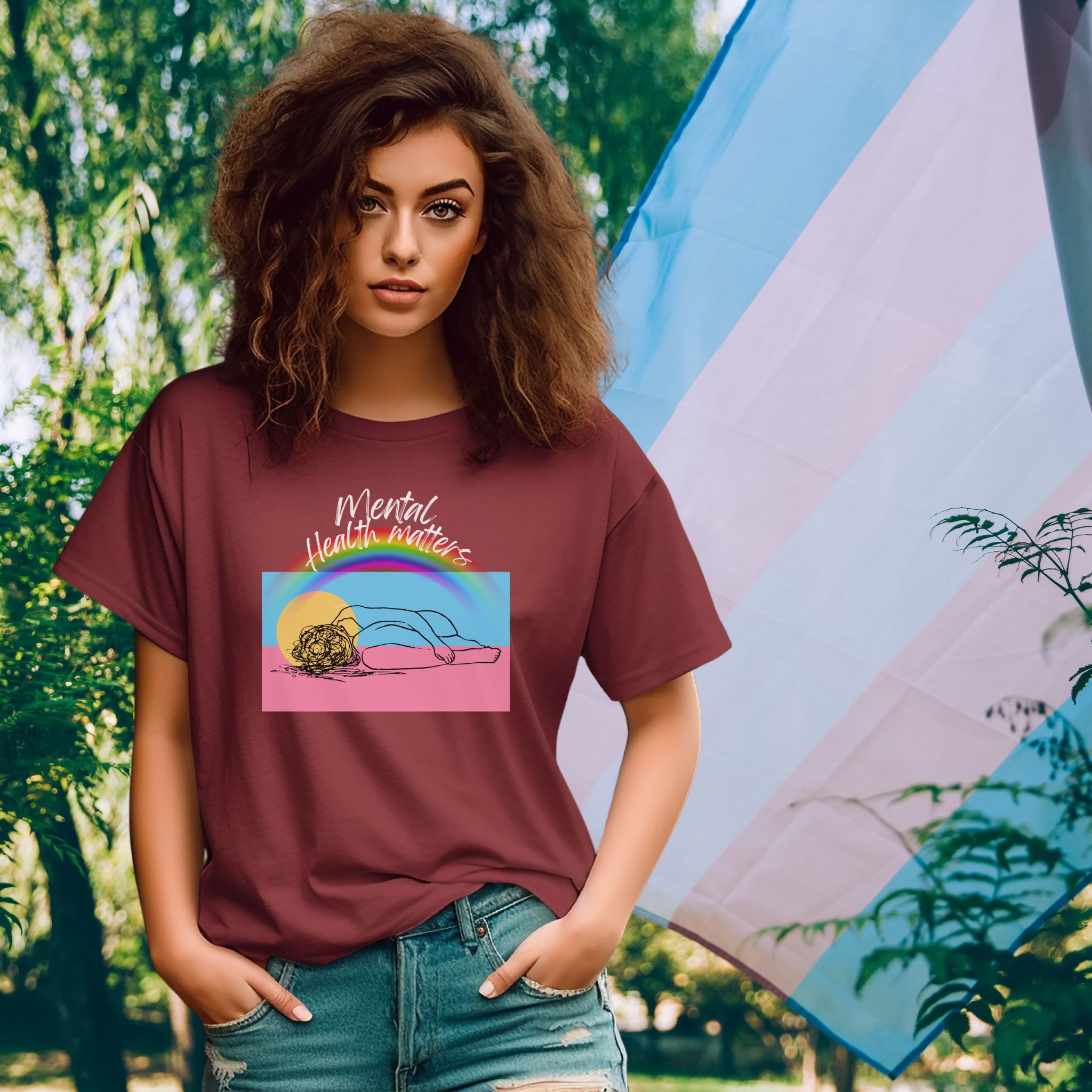 Ryker's Voice Unisex Ultra Cotton Tee - Self-Care Vibe, Perfect for Mental Health Awareness product thumbnail image Ryker's Voice Unisex Ultra Cotton Tee - Self-Care Vibe, Perfect for Mental Health Awareness product thumbnail image