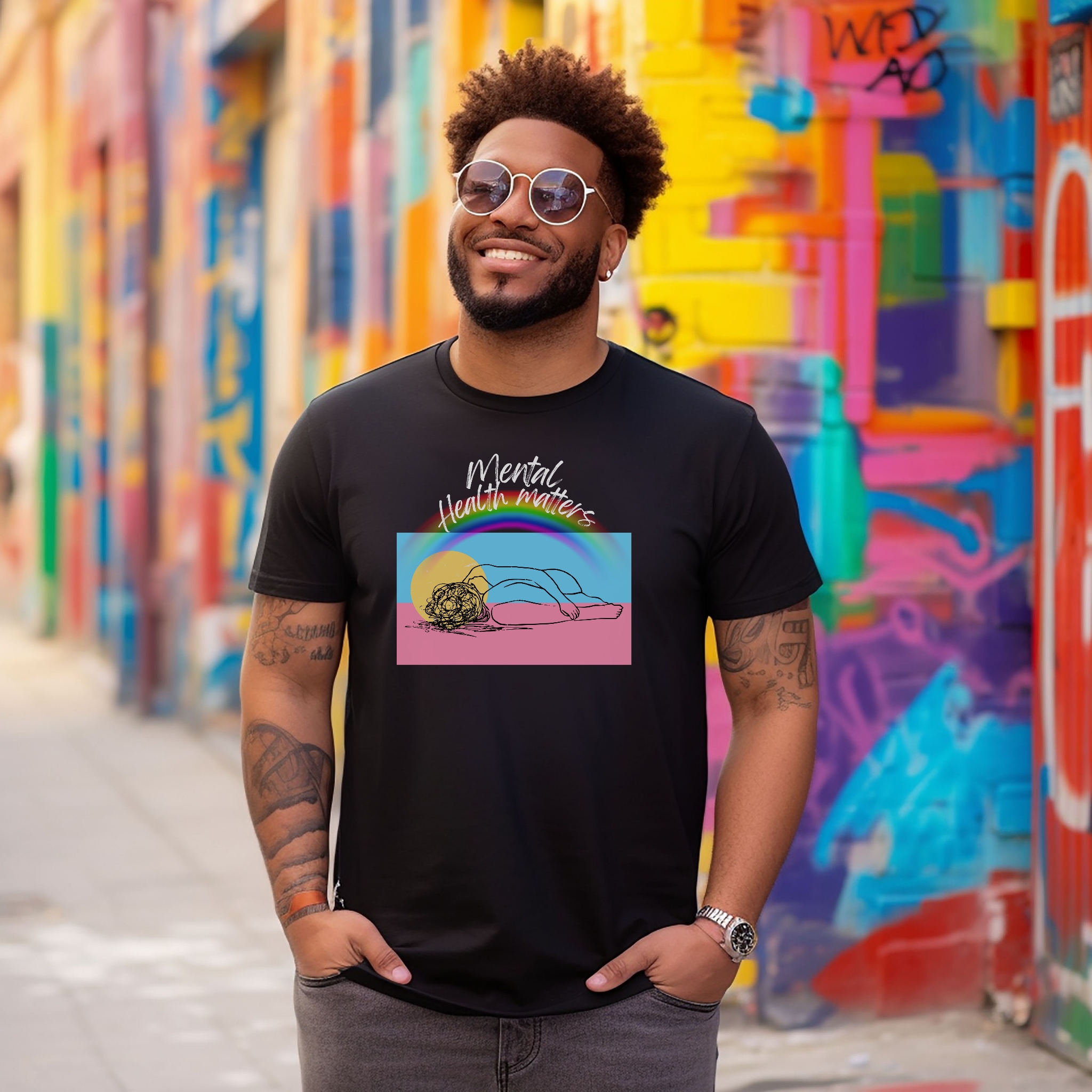 Ryker's Voice Unisex Ultra Cotton Tee - Self-Care Vibe, Perfect for Mental Health Awareness product thumbnail image