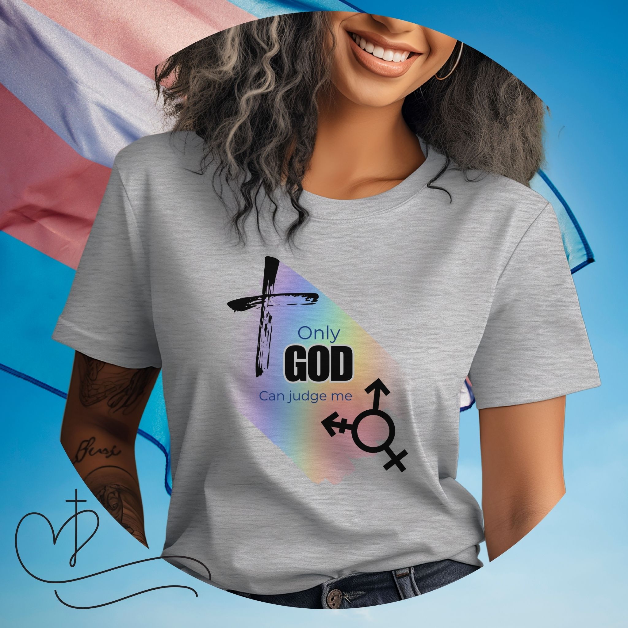 Transgender Pride Message T-Shirt for Truth and Faith, Unisex Softstyle Tee product thumbnail image Transgender Pride Message T-Shirt for Truth and Faith, Unisex Softstyle Tee product thumbnail image
