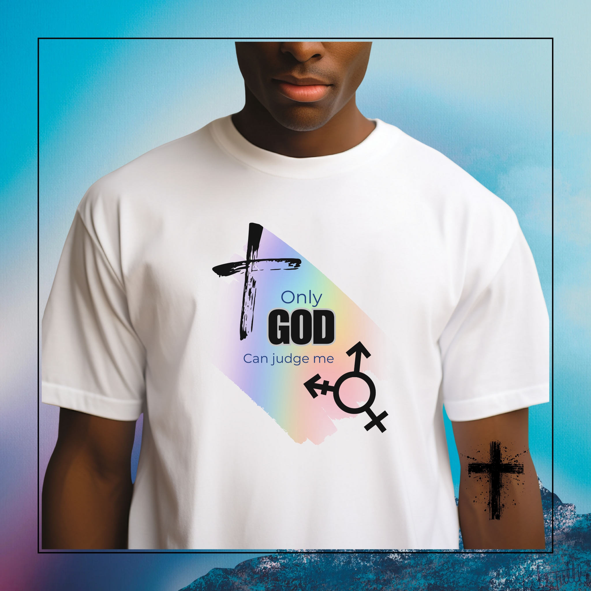 Transgender Pride Message T-Shirt for Truth and Faith, Unisex Softstyle Tee