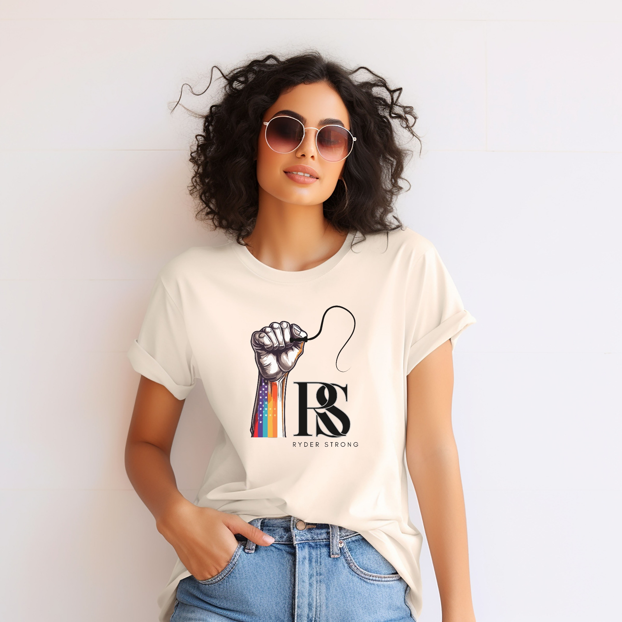 Ryder Strong Design, Graphic T-Shirt, LGBTQ+ Pride Shirt, Unisex Tee, Inspirational Wear,  Gift for Allies product thumbnail image