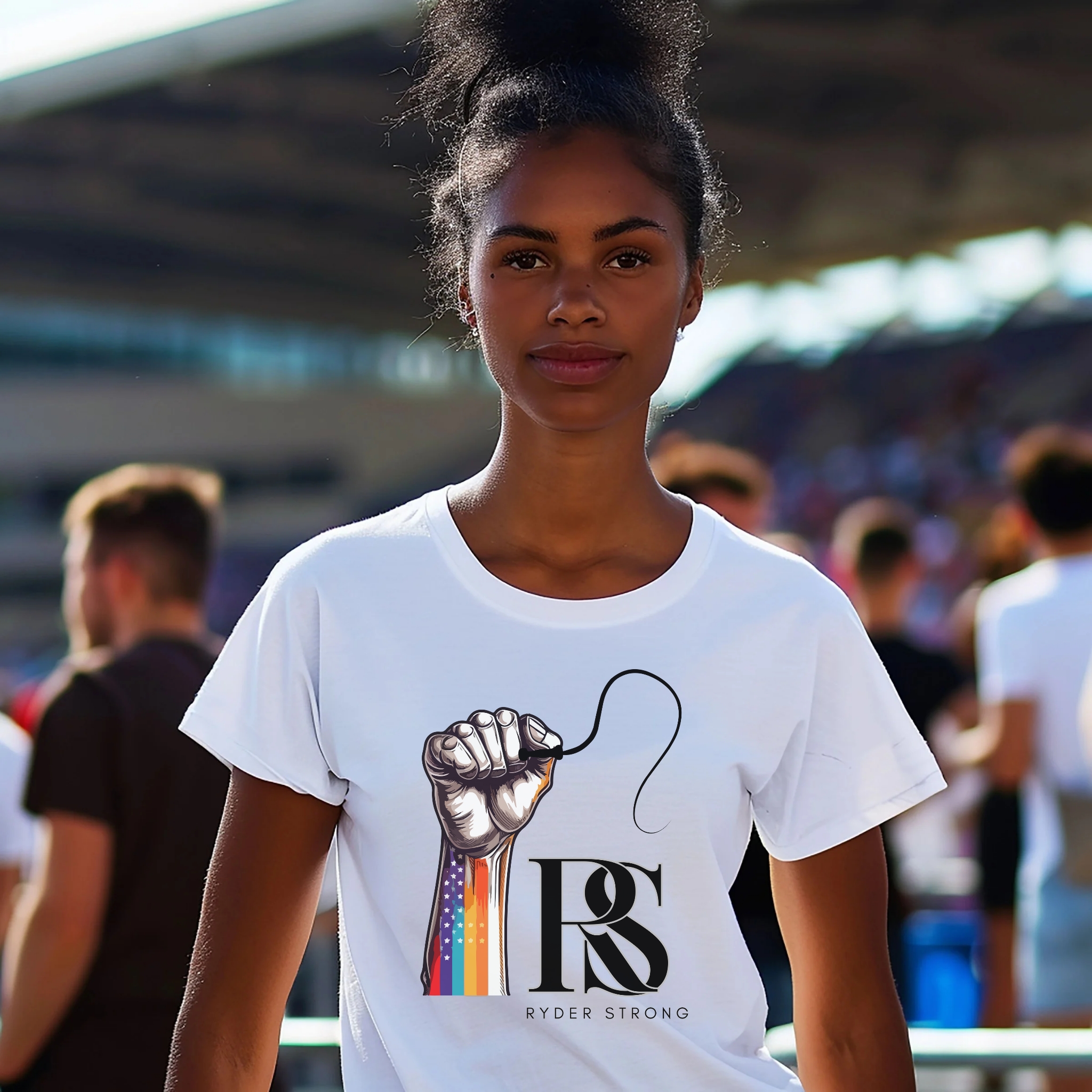 Ryder Strong Design, Graphic T-Shirt, LGBTQ+ Pride Shirt, Unisex Tee, Inspirational Wear, Gift for Allies product thumbnail image Ryder Strong Design, Graphic T-Shirt, LGBTQ+ Pride Shirt, Unisex Tee, Inspirational Wear, Gift for Allies product thumbnail image