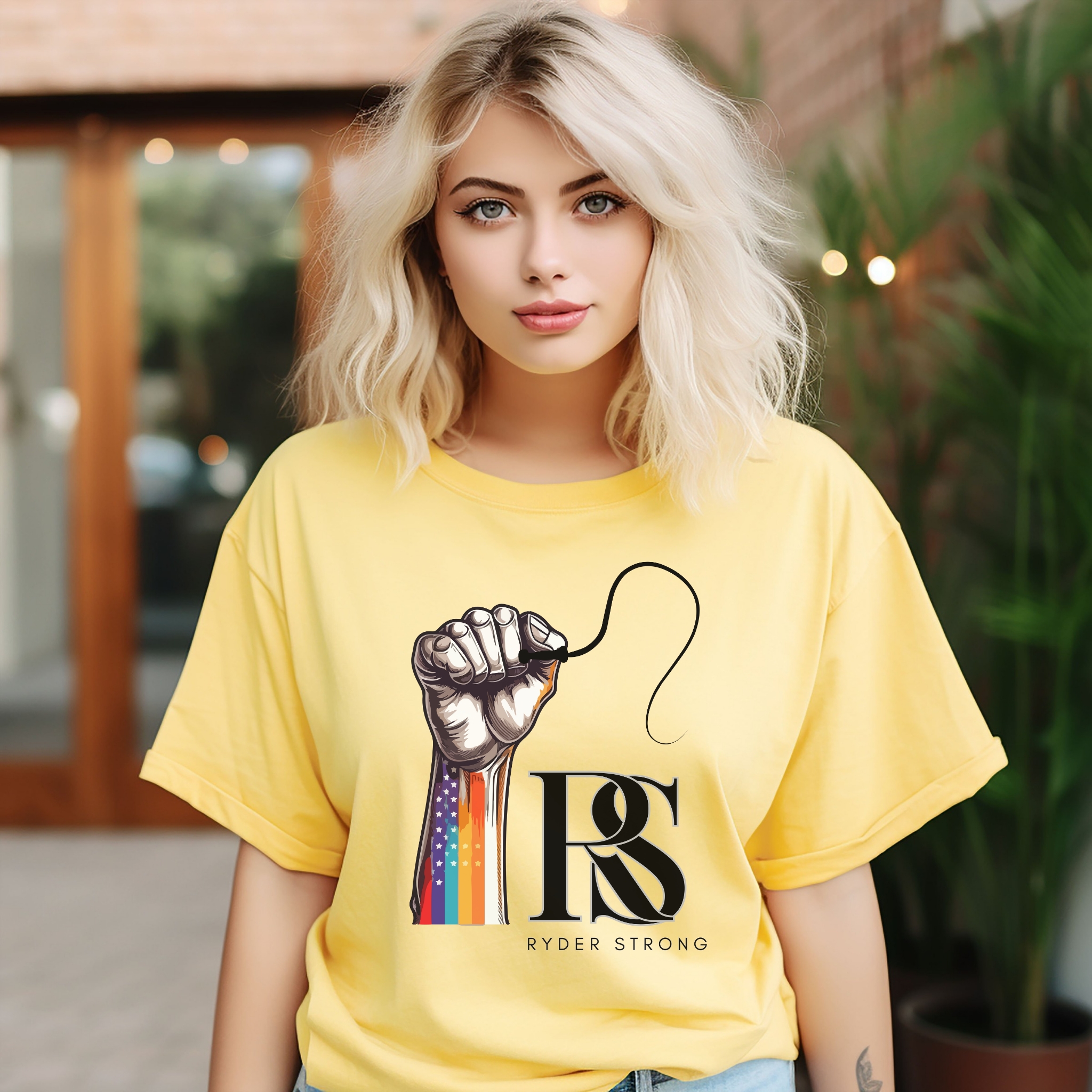 Ryder Strong Design, Graphic T-Shirt, LGBTQ+ Pride Shirt, Unisex Tee, Inspirational Wear, Gift for Allies product thumbnail image Ryder Strong Design, Graphic T-Shirt, LGBTQ+ Pride Shirt, Unisex Tee, Inspirational Wear, Gift for Allies product thumbnail image