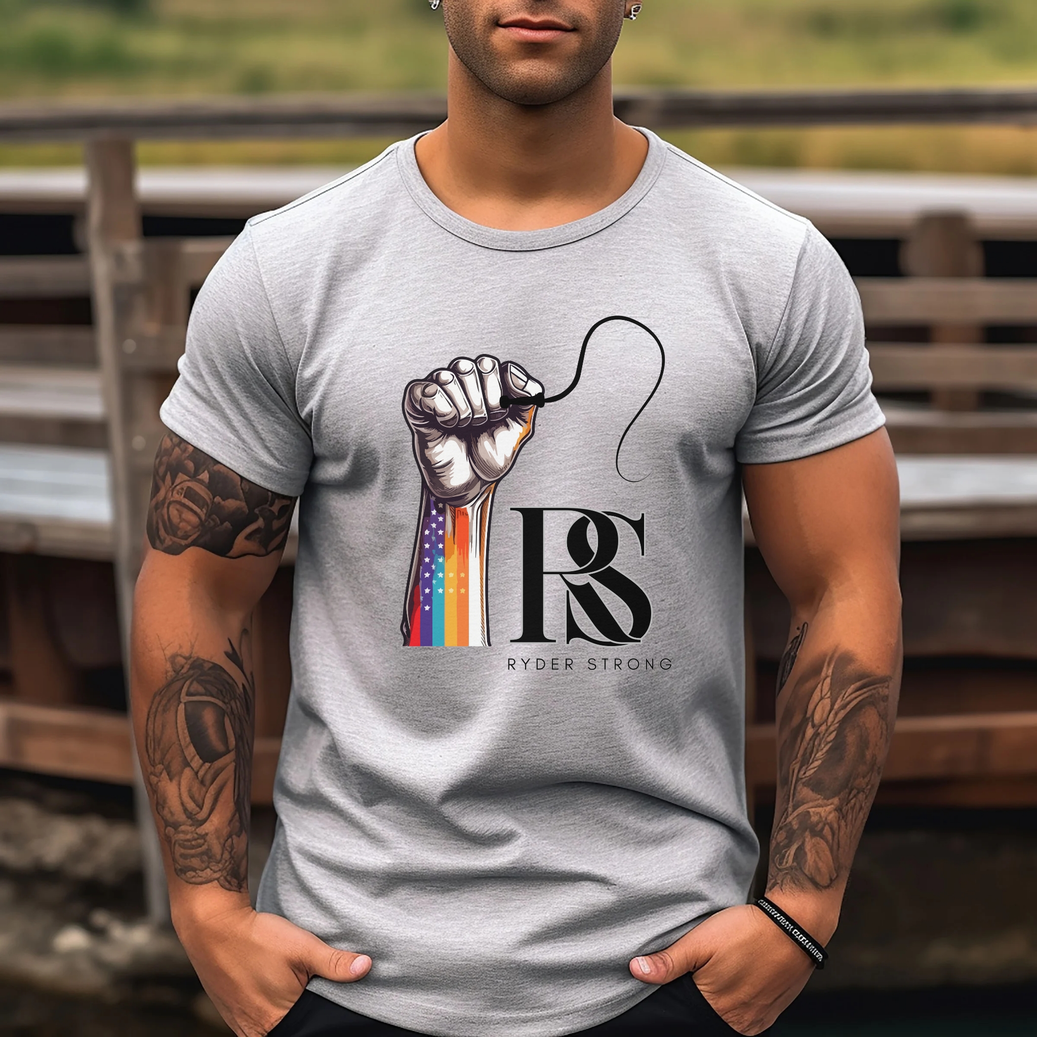 Ryder Strong Design, Graphic T-Shirt, LGBTQ+ Pride Shirt, Unisex Tee, Inspirational Wear, Gift for Allies product thumbnail image Ryder Strong Design, Graphic T-Shirt, LGBTQ+ Pride Shirt, Unisex Tee, Inspirational Wear, Gift for Allies product thumbnail image