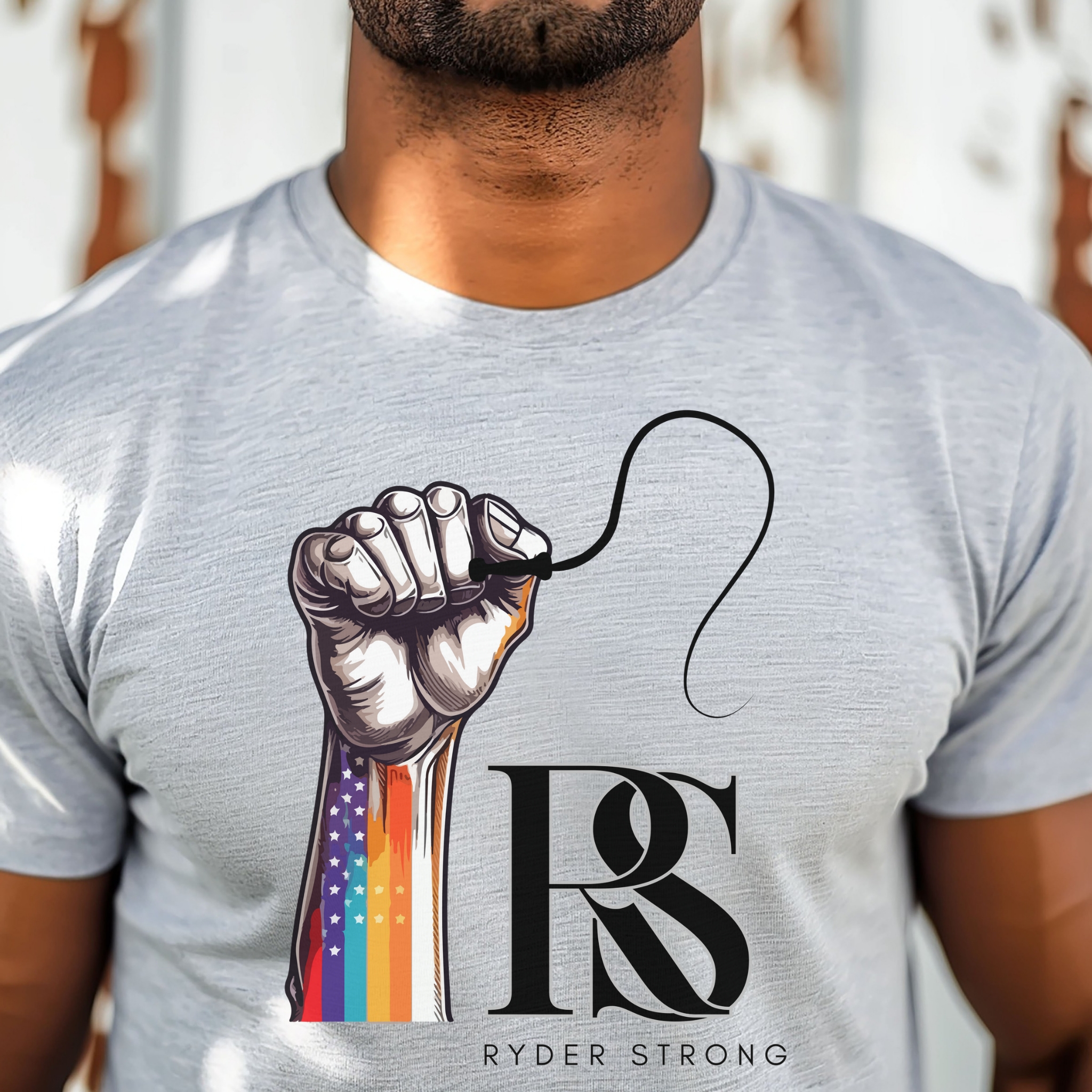Ryder Strong Design, Graphic T-Shirt, LGBTQ+ Pride Shirt, Unisex Tee, Inspirational Wear, Gift for Allies product thumbnail image Ryder Strong Design, Graphic T-Shirt, LGBTQ+ Pride Shirt, Unisex Tee, Inspirational Wear, Gift for Allies product thumbnail image
