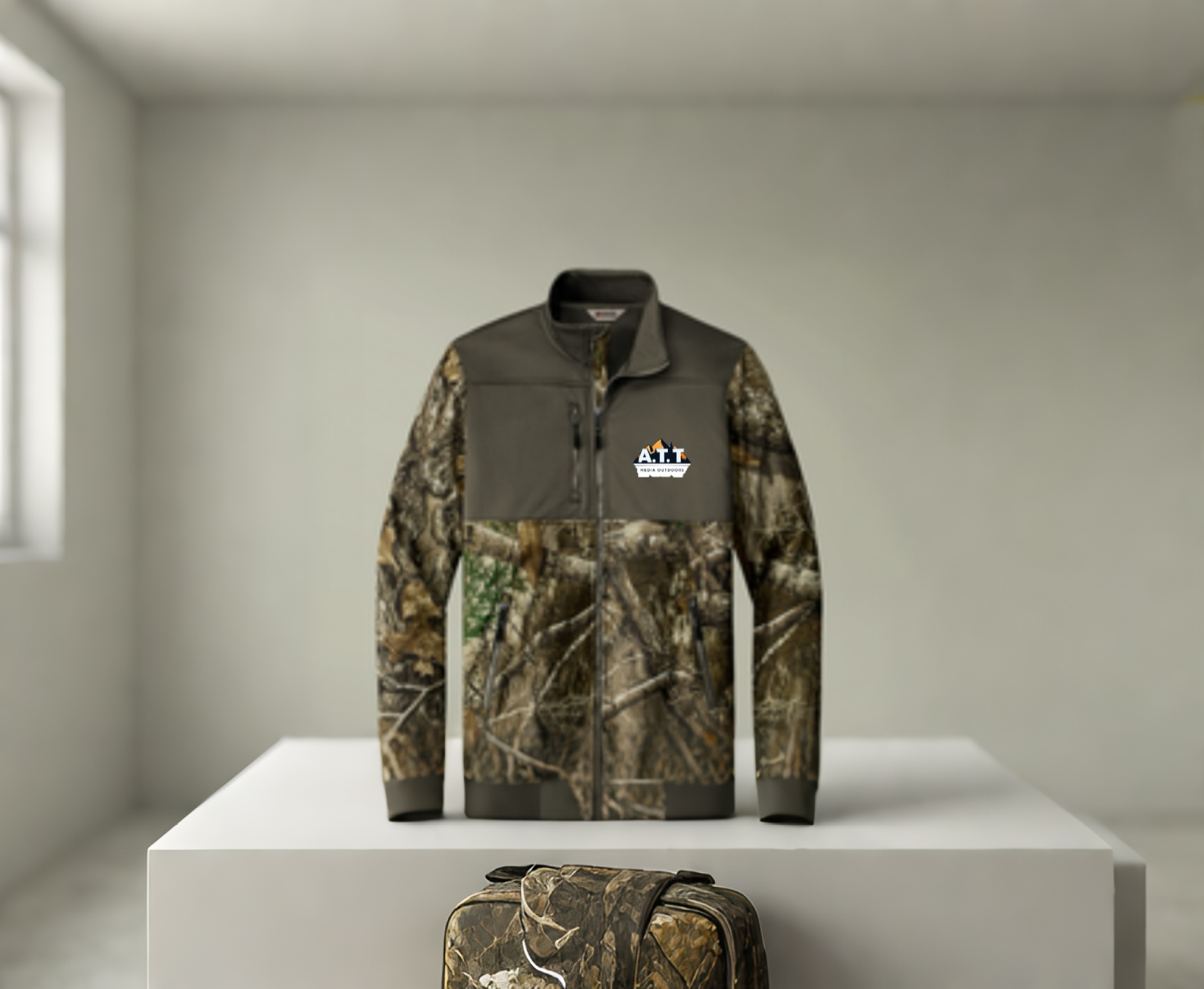 A.T.T Media Outdoors Realtree Atlas Embroidered Soft Shell Jacket