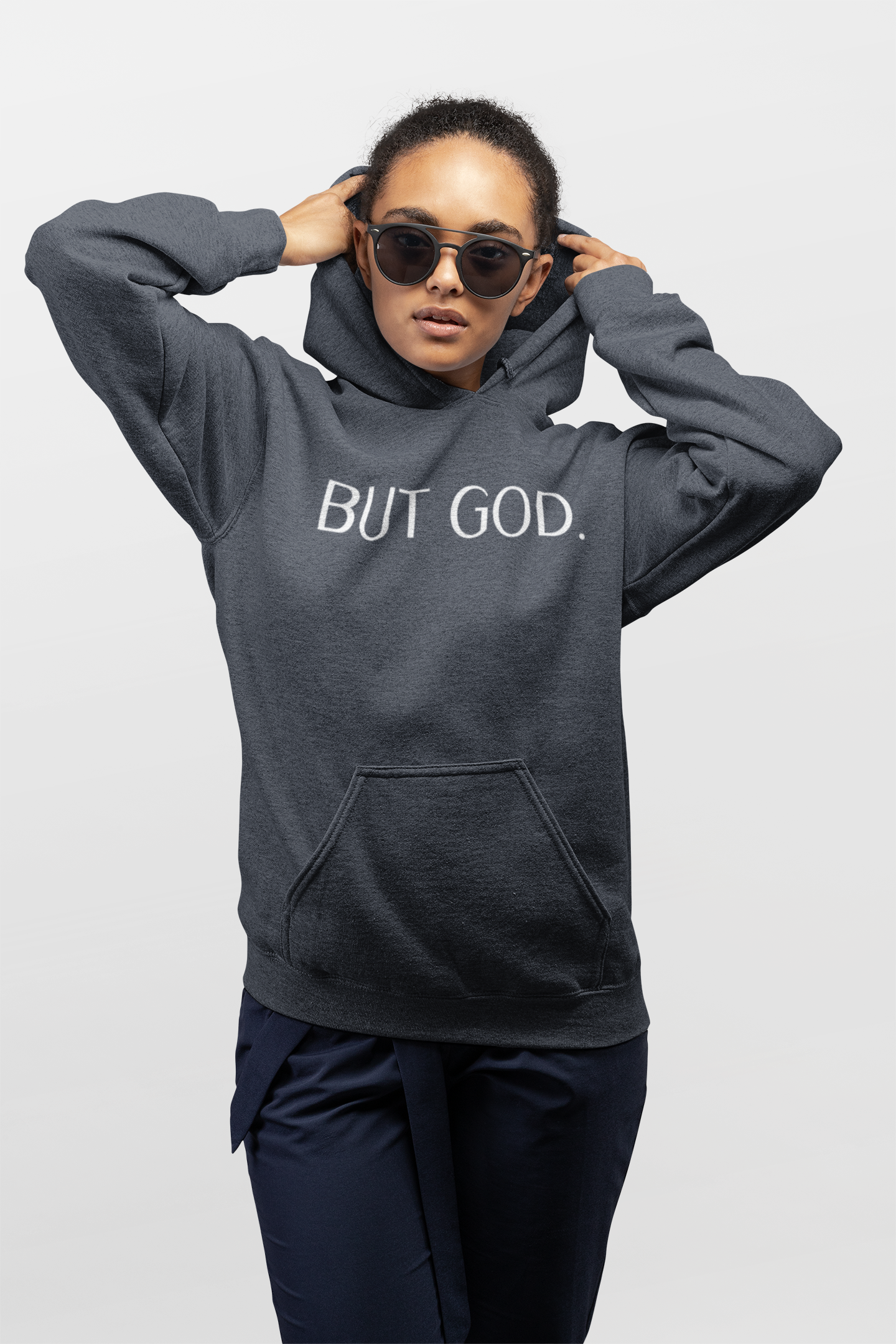 Unisex Heavy Blend Hoodie - But God. product thumbnail image Unisex Heavy Blend Hoodie - But God. product thumbnail image