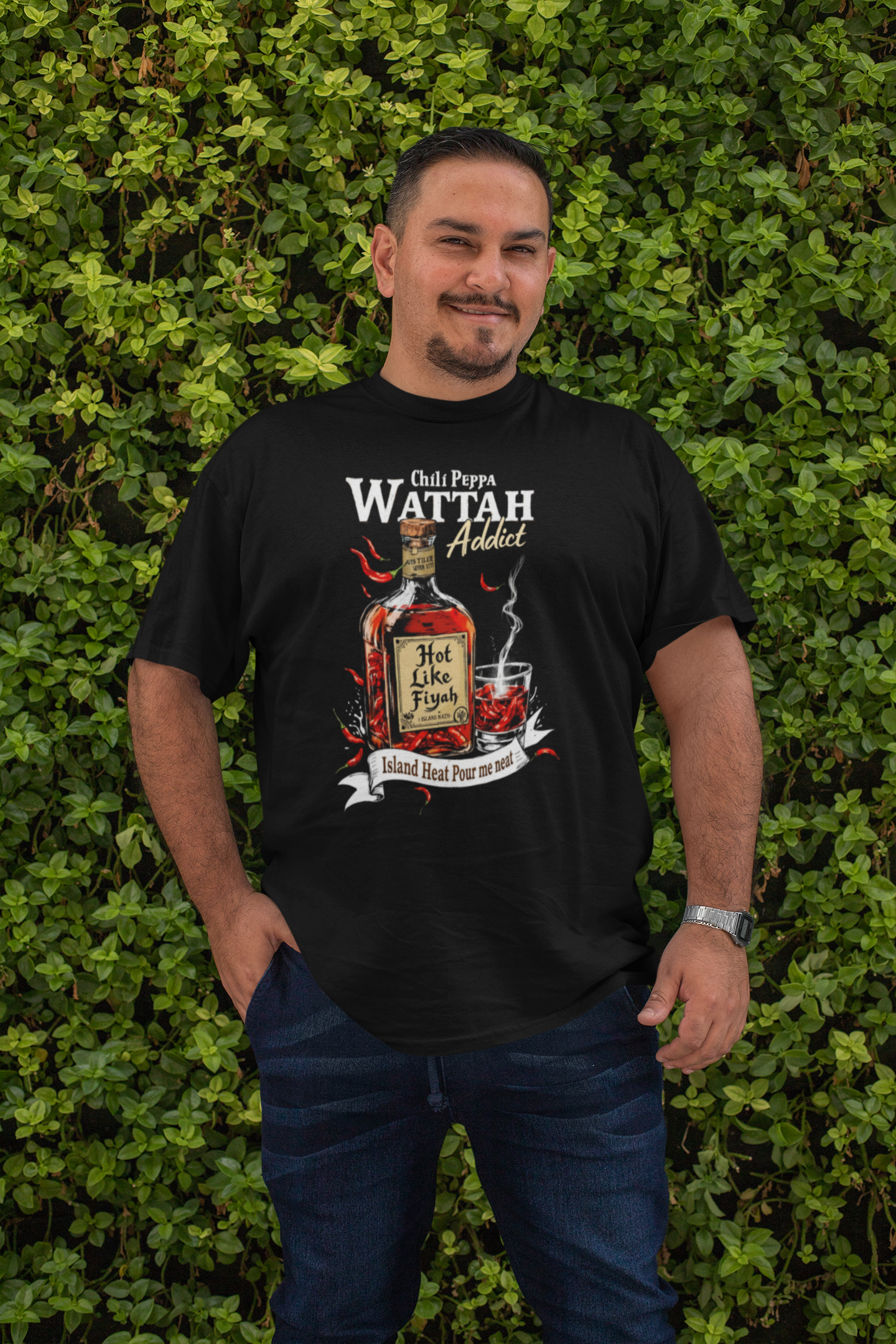 Chili Peppah Wattah Addict Hawaii local flavor Vintage Unisex Tee product thumbnail image