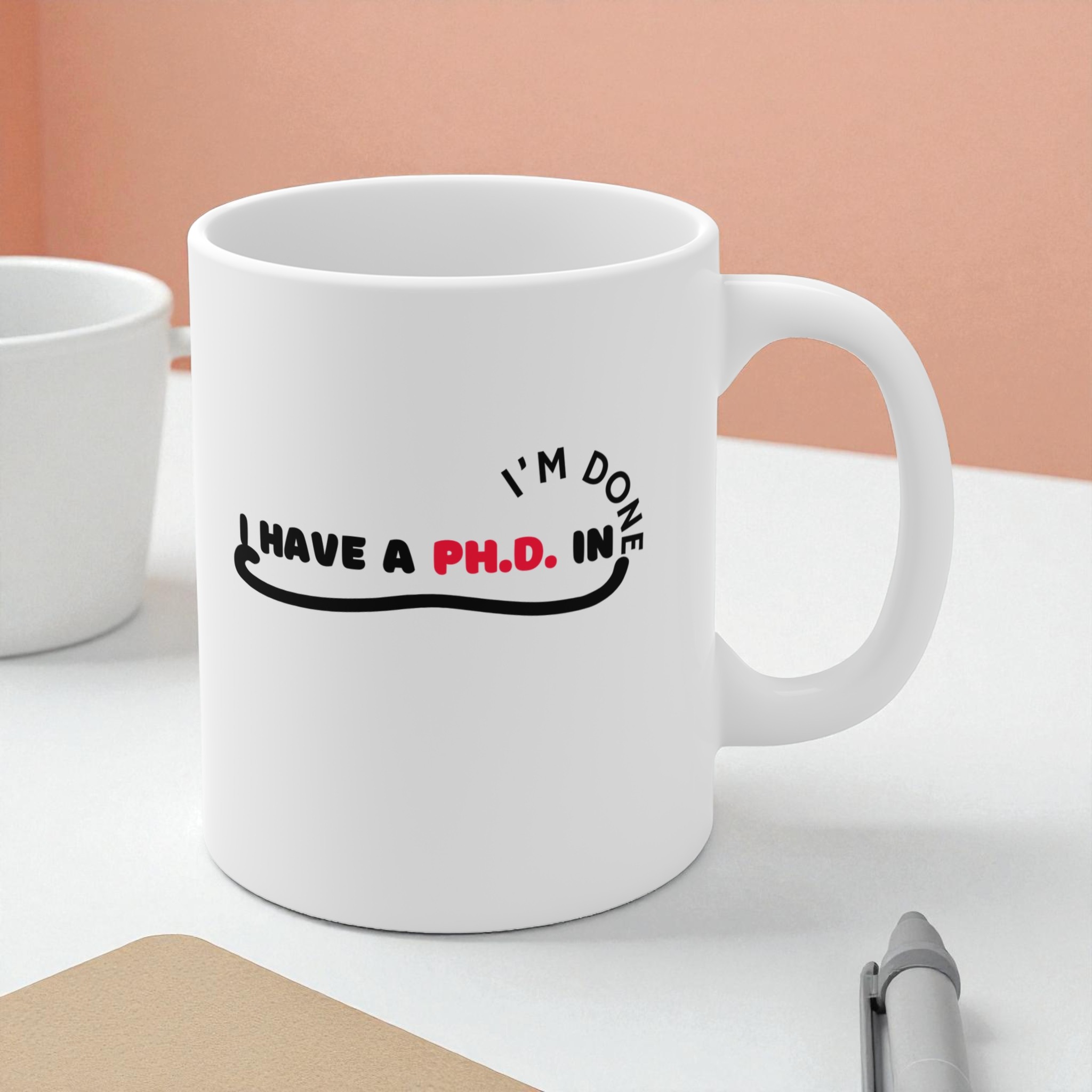 PhD Peaches & Cream Mug 11oz product thumbnail image PhD Peaches & Cream Mug 11oz product thumbnail image