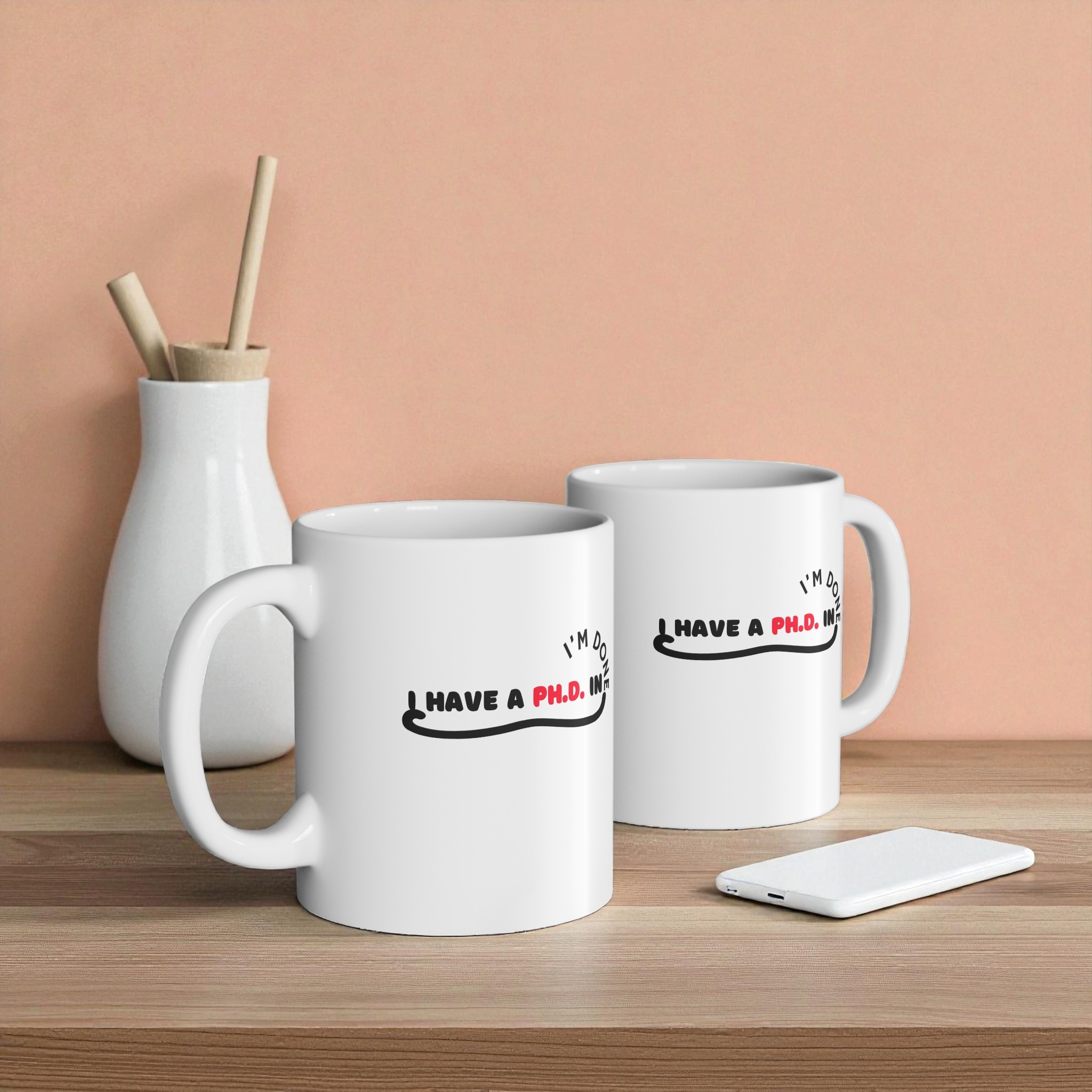 PhD Peaches &amp; Cream Mug 11oz product thumbnail image