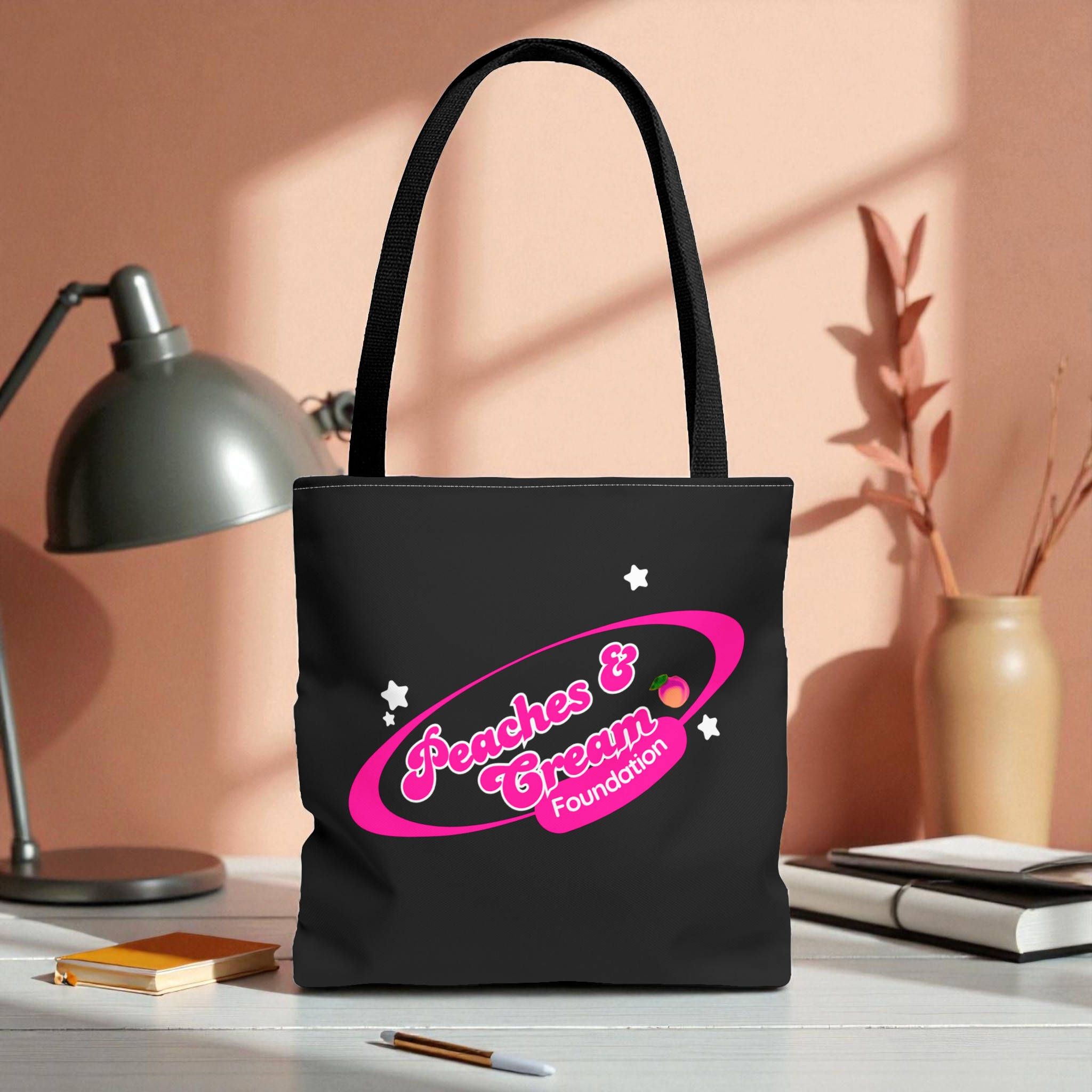 Peaches &amp; Cream Pink Ring Tote Bag