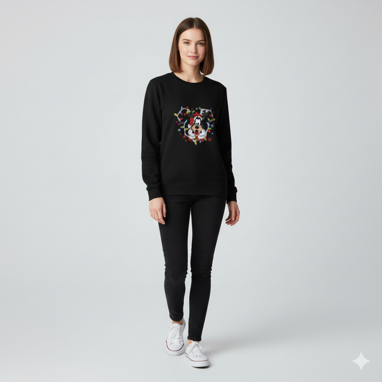 Mickey Holiday Lights Crewneck Sweatshirt product thumbnail image
