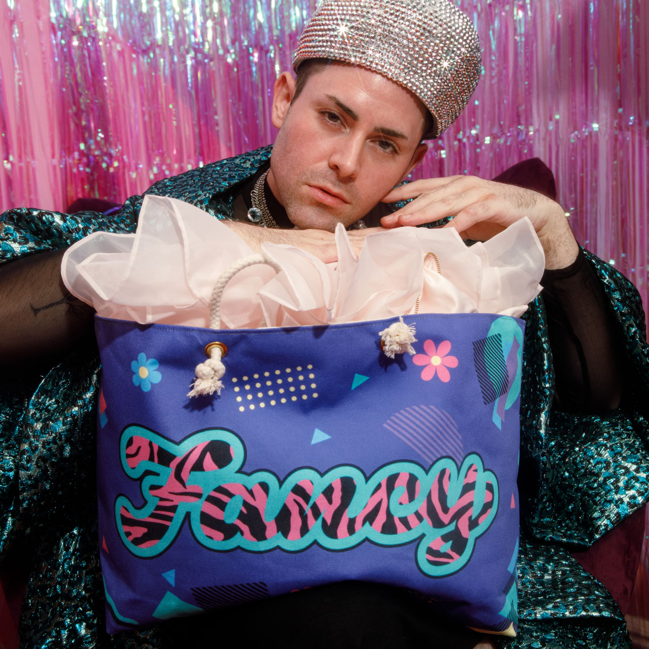 Fancy 90's Oversized Bag for Thrifting, Weekend, Shopping product thumbnail image