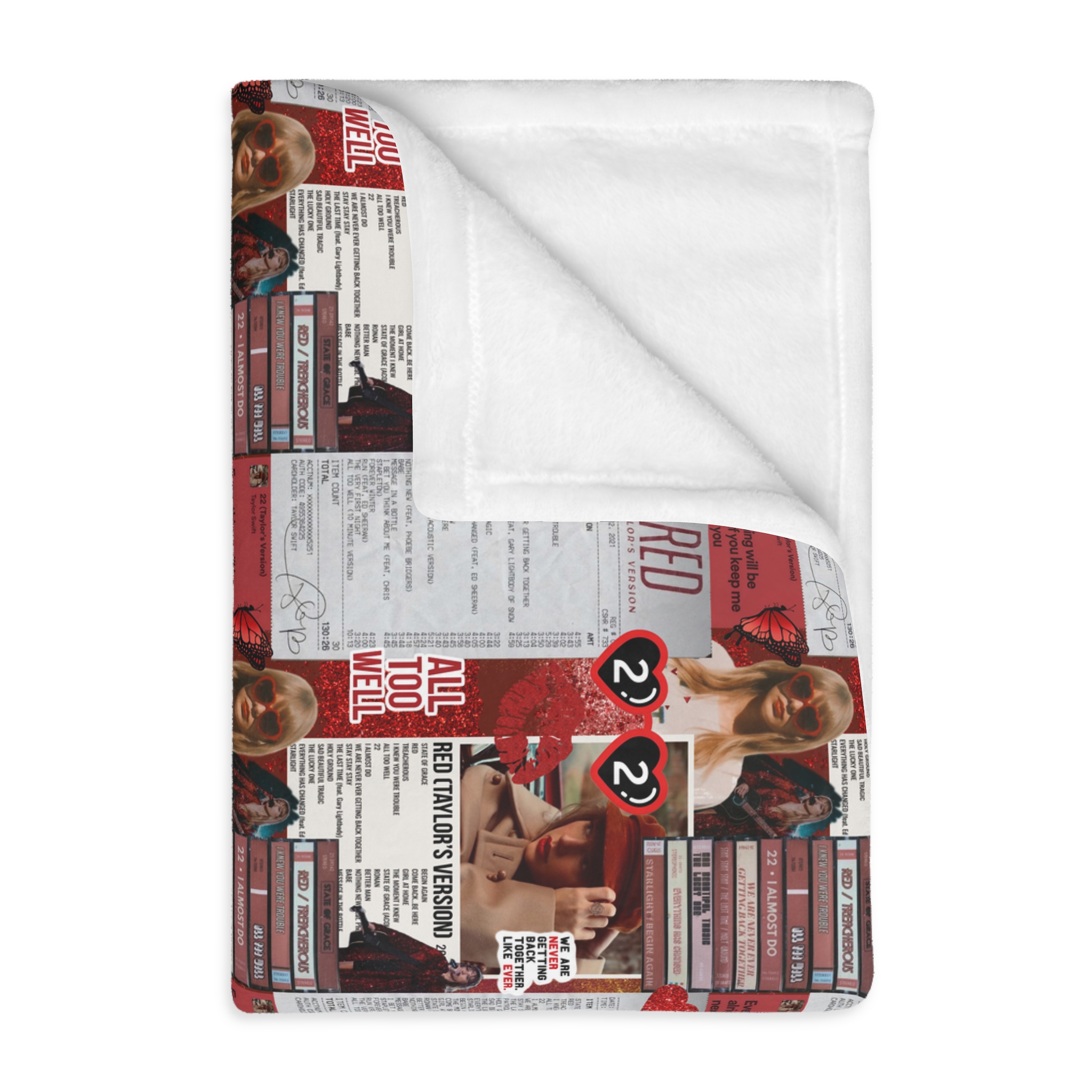 Red Velveteen Plush Blanket product thumbnail image