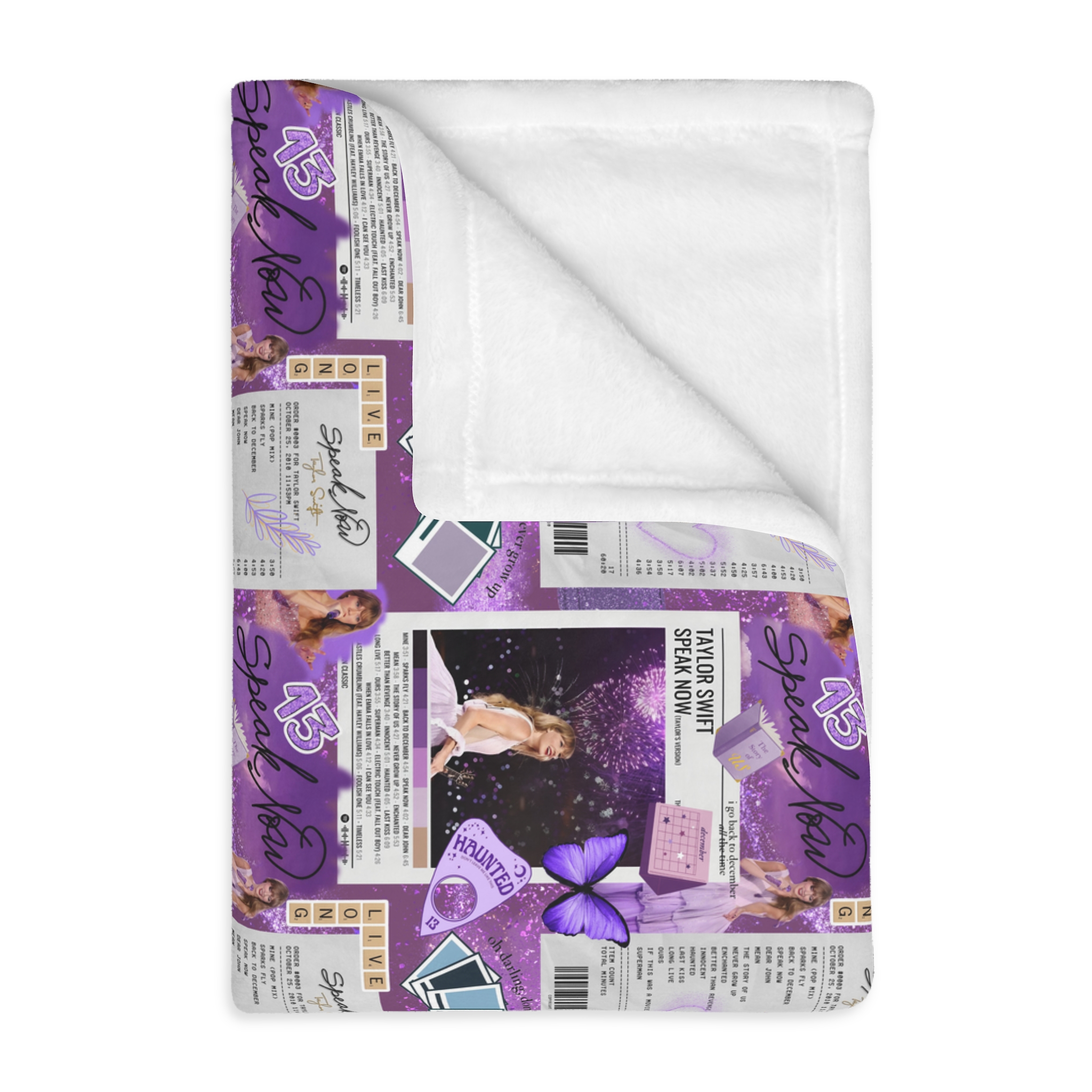 Speak Velveteen Plush Blanket product thumbnail image