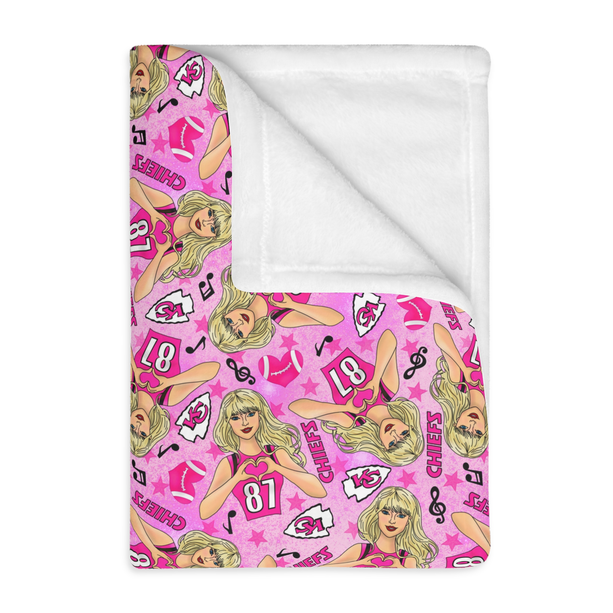 Pink Chief Velveteen Plush Blanket product thumbnail image