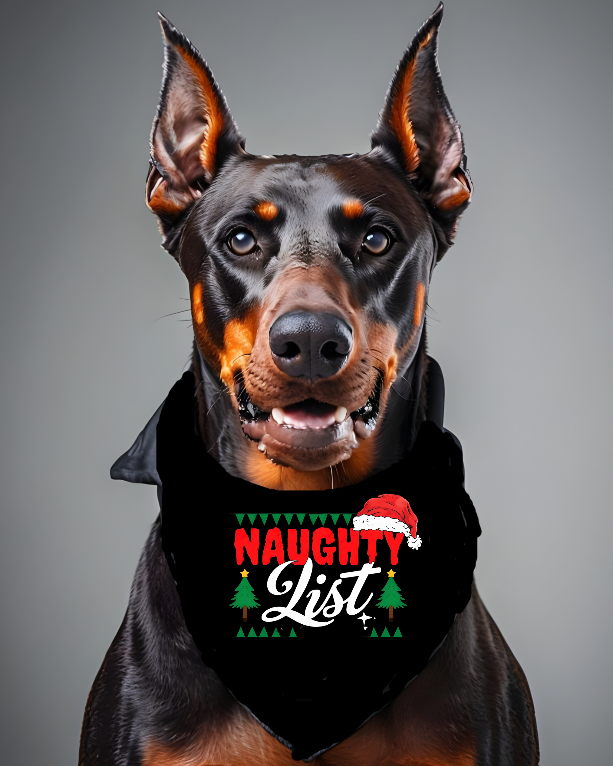 Naughty List Pet Bandana – Christmas Dog Bandana 