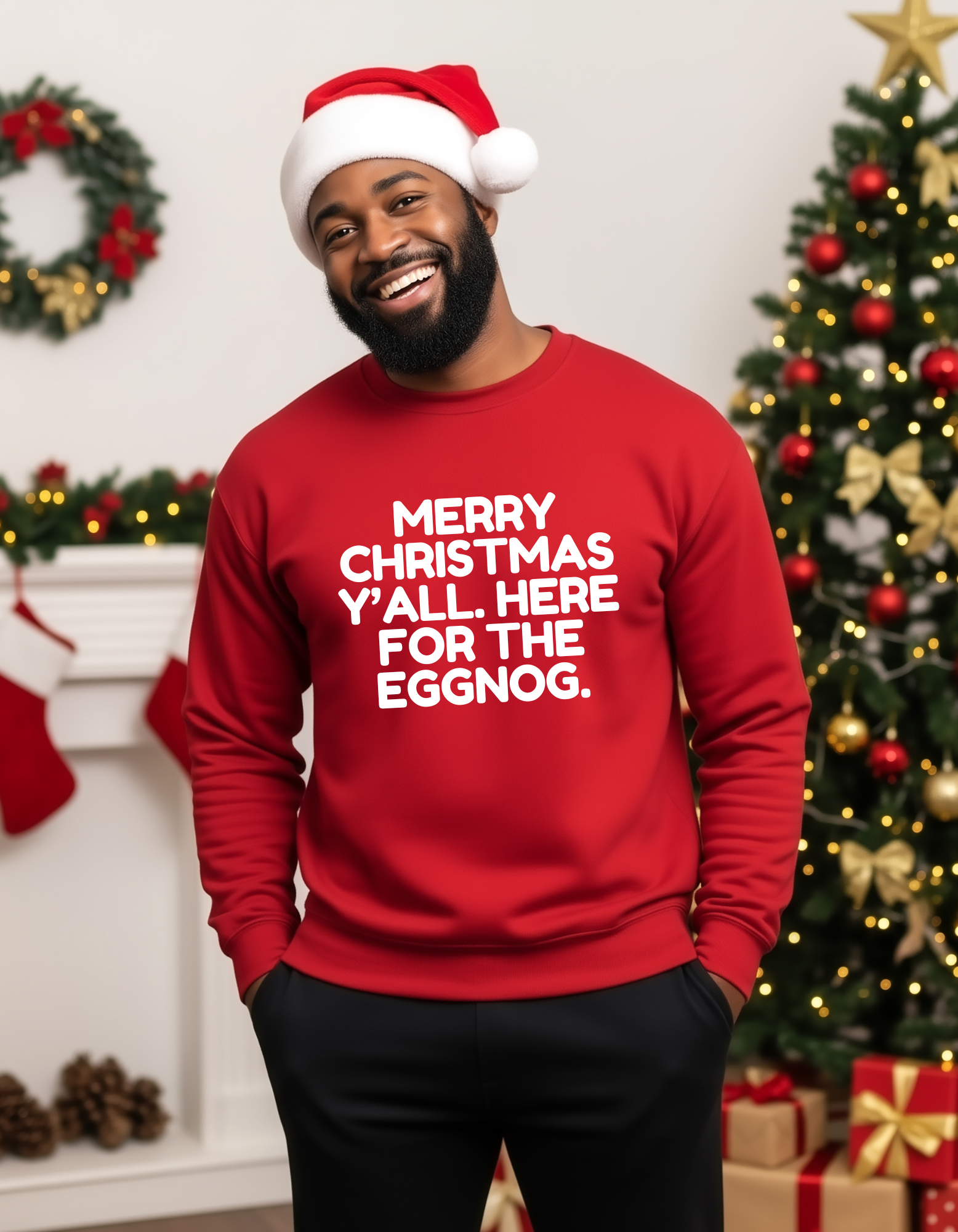 Funny Eggnog Merry Christmas Unisex Sweatshirt Funny Eggnog Merry Christmas Unisex Sweatshirt