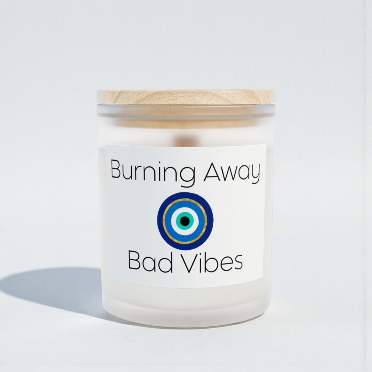 Burning Away Bad Vibes Candle | Evil Eye Protection Candle product thumbnail image Burning Away Bad Vibes Candle | Evil Eye Protection Candle product thumbnail image