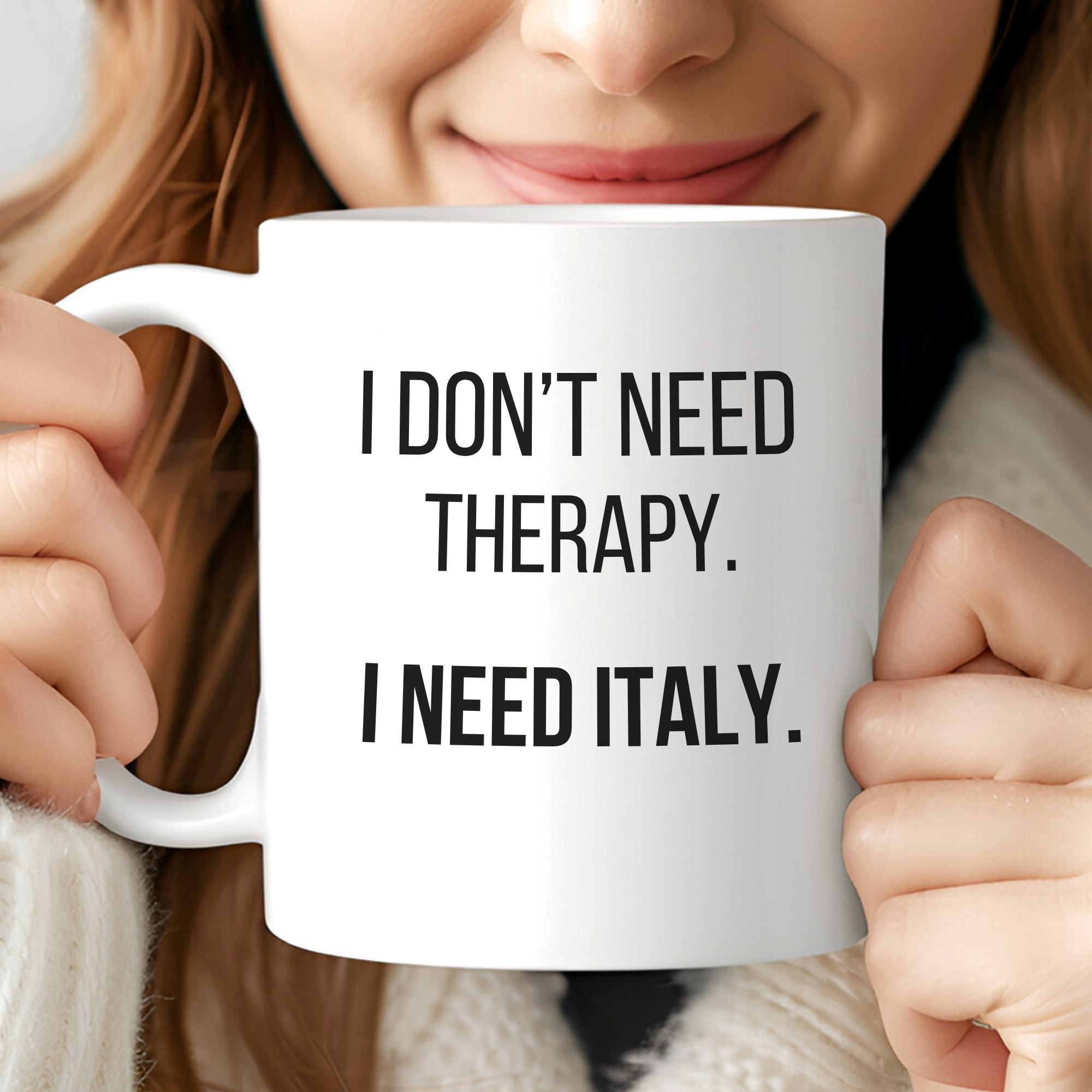 Italian Mug – “I Don’t Need Therapy. I Need Italy.” – Italy Country Mug, Italian Pride Gift, Travel Lover Coffee Cup product thumbnail image Italian Mug – “I Don’t Need Therapy. I Need Italy.” – Italy Country Mug, Italian Pride Gift, Travel Lover Coffee Cup product thumbnail image