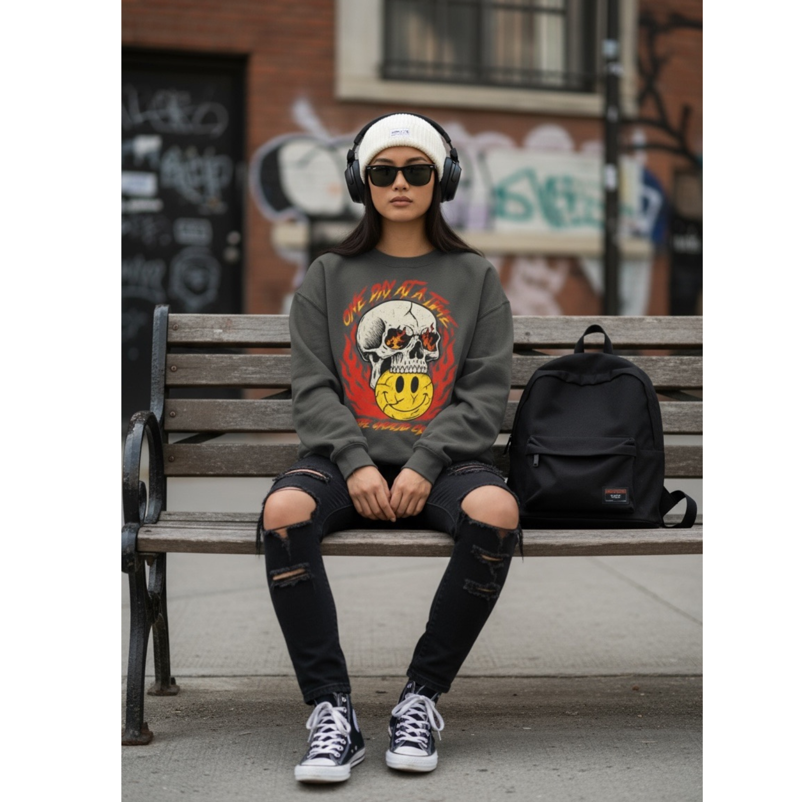 Unisex Garment-Dyed Sweatshirt product thumbnail image Unisex Garment-Dyed Sweatshirt product thumbnail image