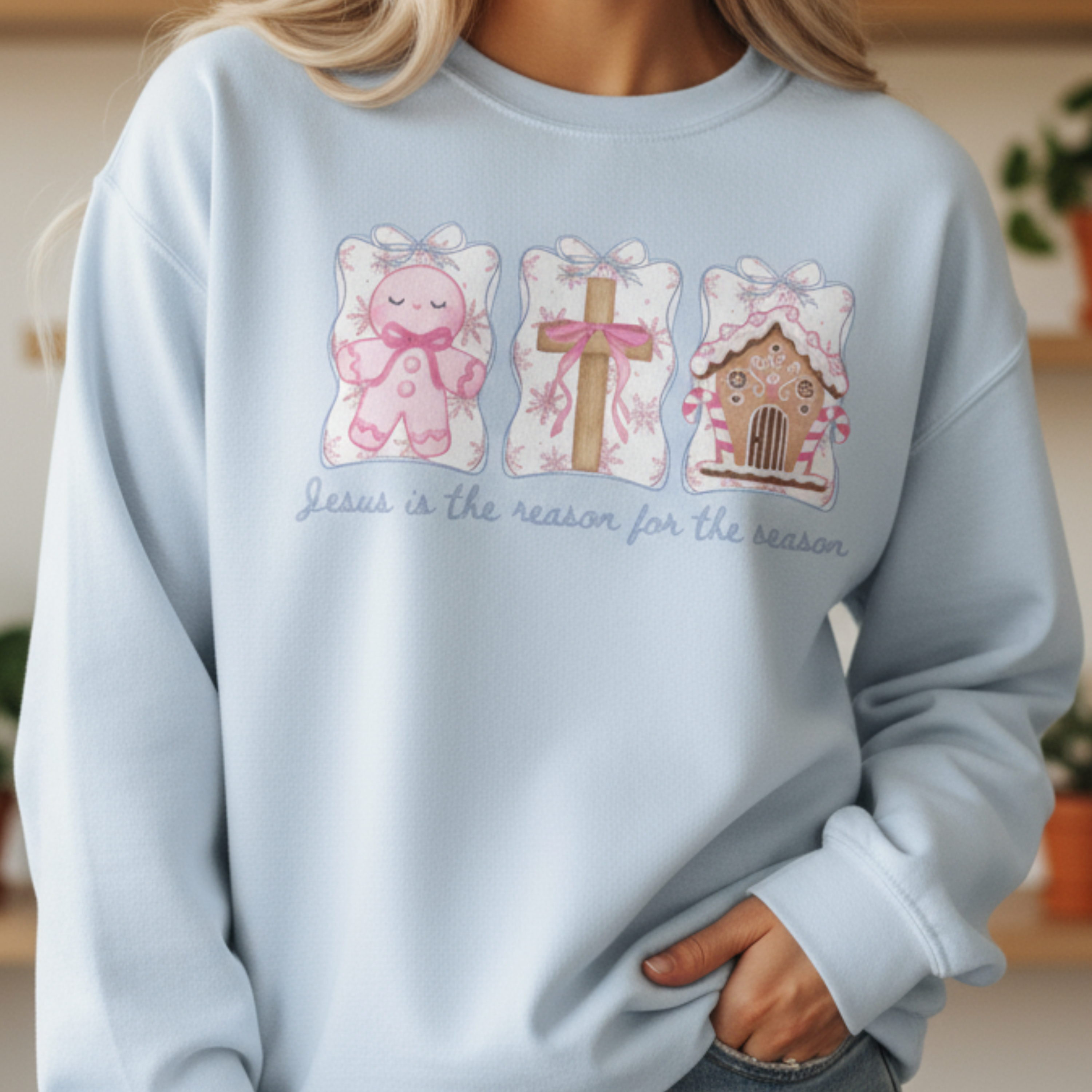 Christmas Faith Sweatshirt product thumbnail image Christmas Faith Sweatshirt product thumbnail image