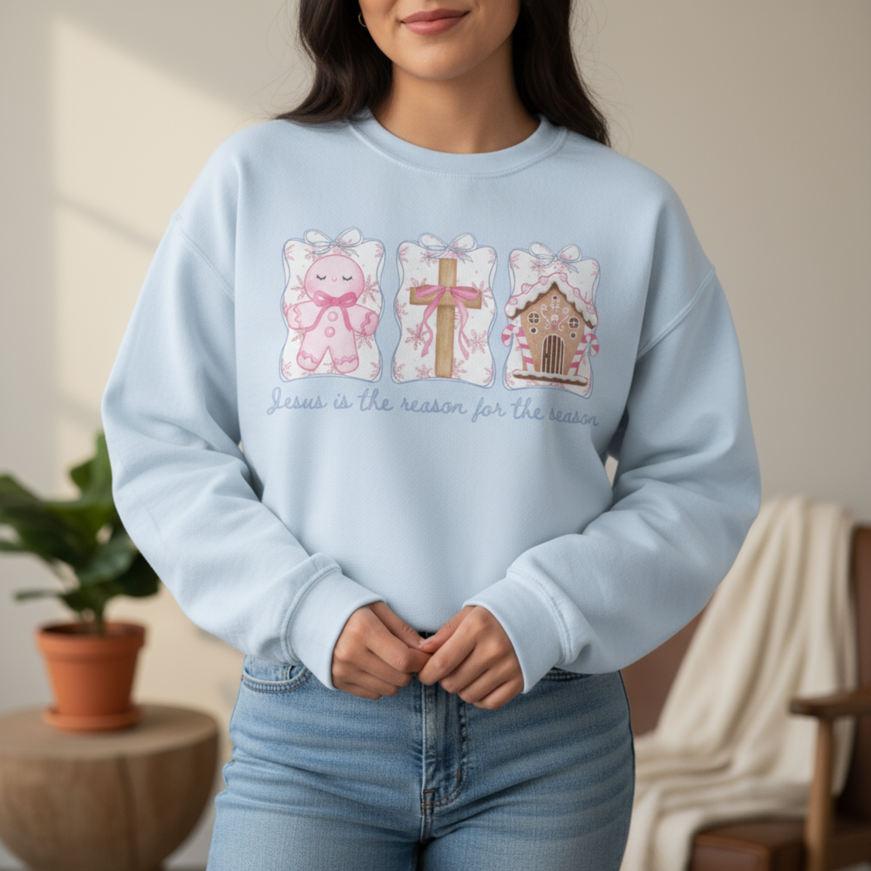 Christmas Faith Sweatshirt product thumbnail image Christmas Faith Sweatshirt product thumbnail image