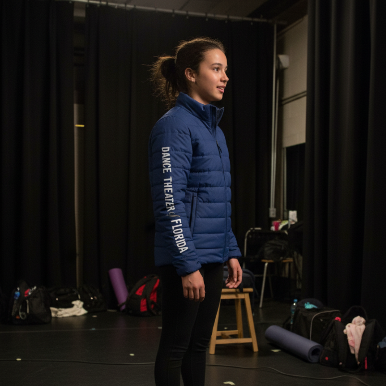 DTOF ADULT - Puffer Jacket Navy Lightweight Quilted Coat product thumbnail image