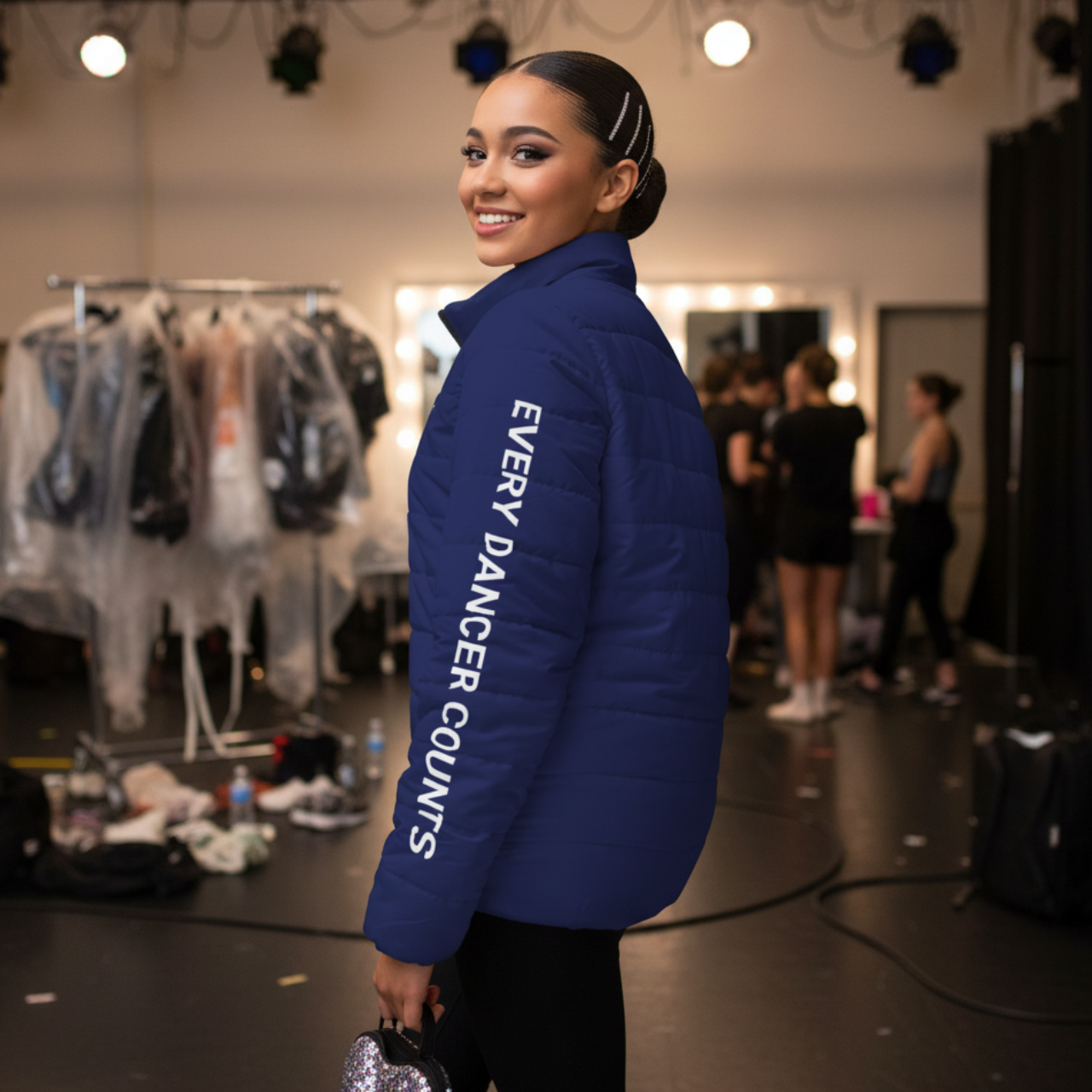 DTOF ADULT - Puffer Jacket Navy Lightweight Quilted Coat