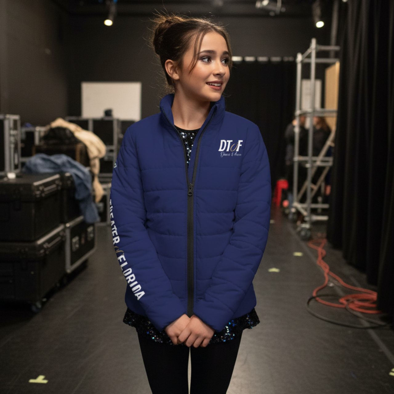 DTOF ADULT - Puffer Jacket Navy Lightweight Quilted Coat product thumbnail image