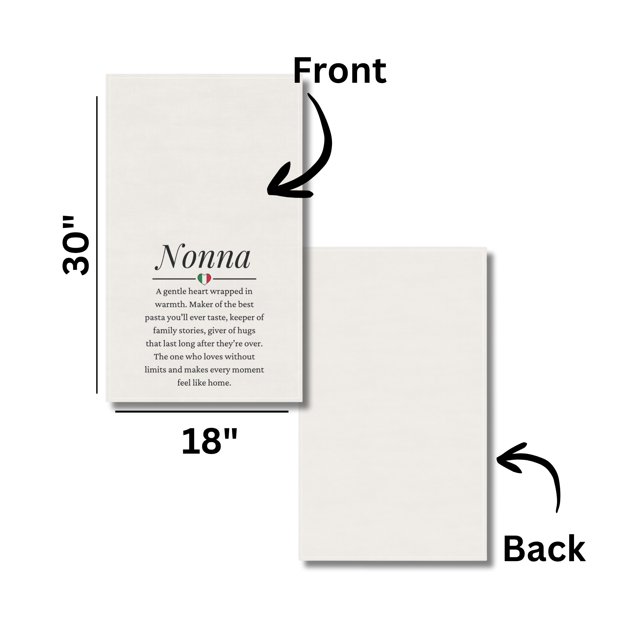 Nonna Definition Tea Towel — Italian Grandmother Kitchen Dish Towel, Heartfelt Family Quote product thumbnail image Nonna Definition Tea Towel — Italian Grandmother Kitchen Dish Towel, Heartfelt Family Quote product thumbnail image