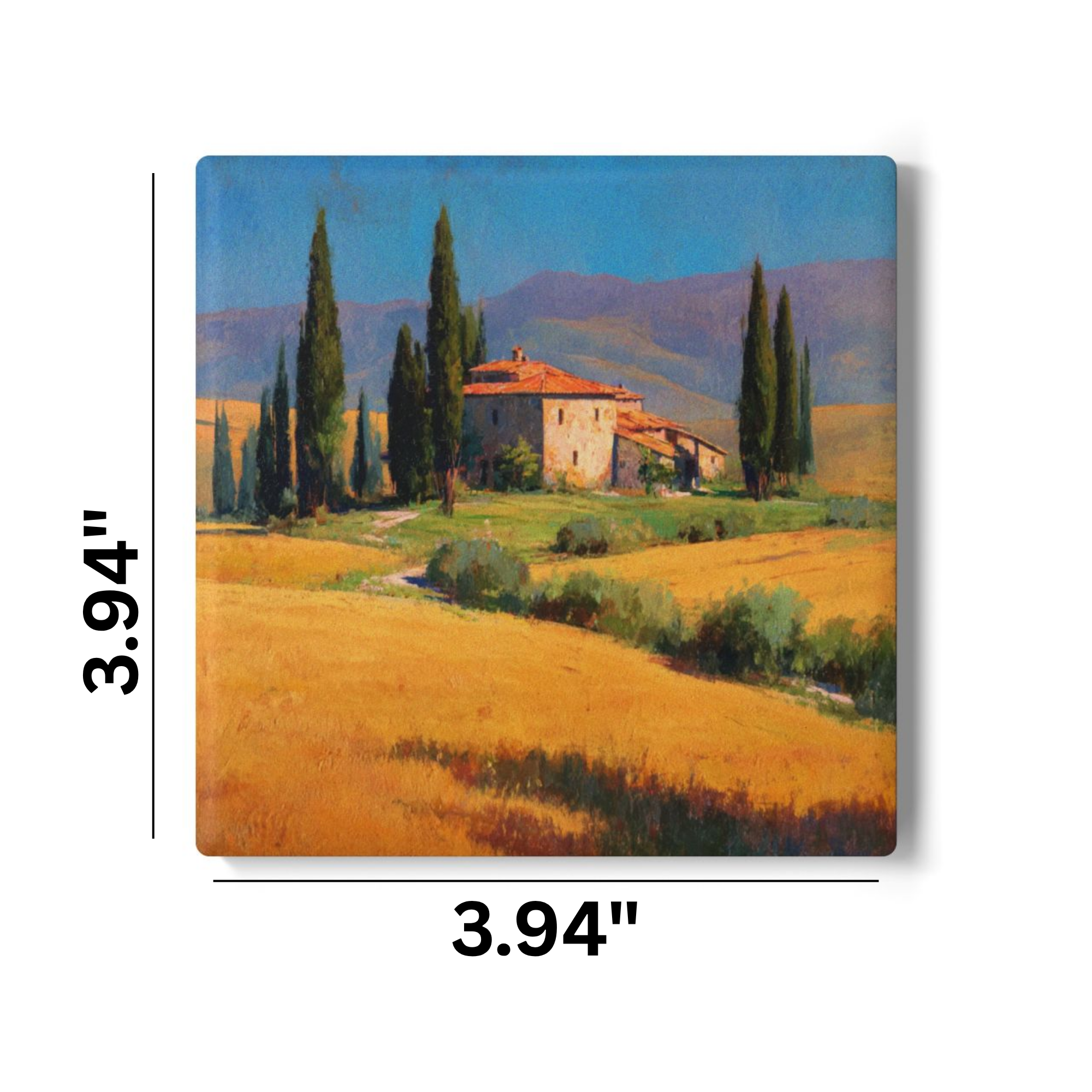 Coaster: Tuscany Landscape Ceramic — Mediterranean Countryside product thumbnail image Coaster: Tuscany Landscape Ceramic — Mediterranean Countryside product thumbnail image