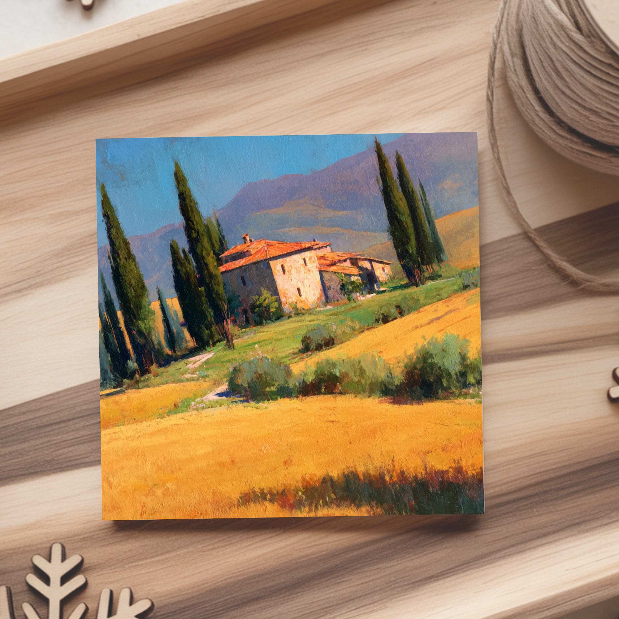 Coaster: Tuscany Landscape Ceramic — Mediterranean Countryside product thumbnail image Coaster: Tuscany Landscape Ceramic — Mediterranean Countryside product thumbnail image