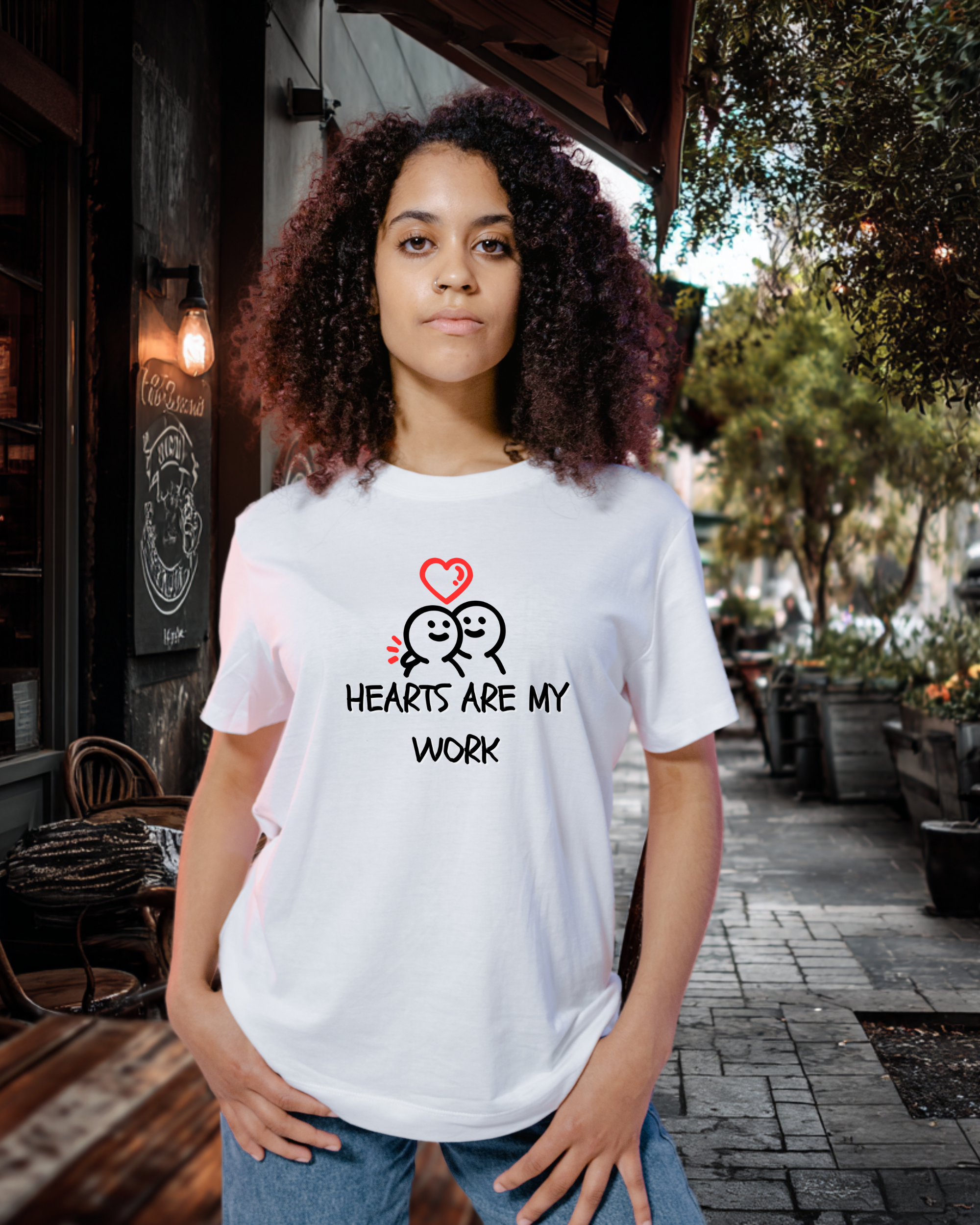 “Hearts Are My Work” (Cute Character Version) product thumbnail image